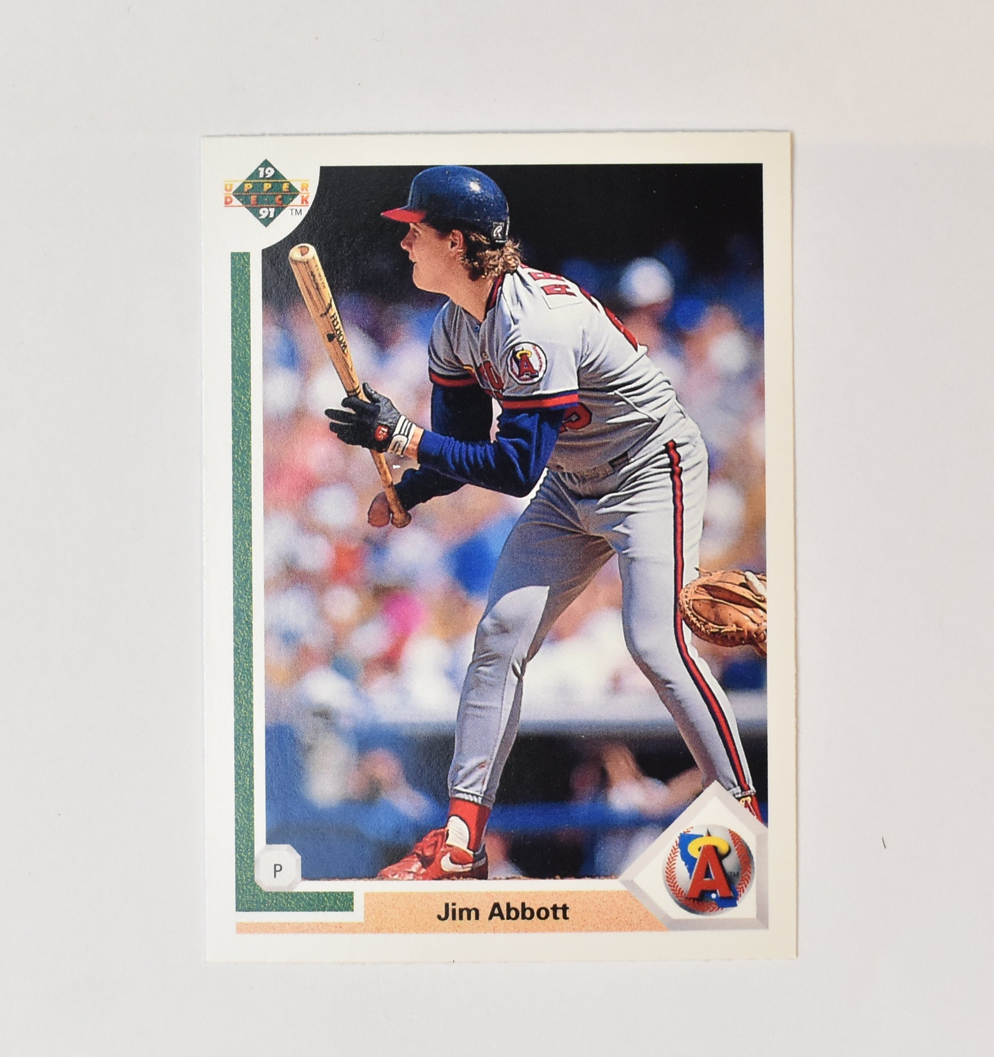 Jim Abbott 554 Upper Deck 91 Baseball Card Angels