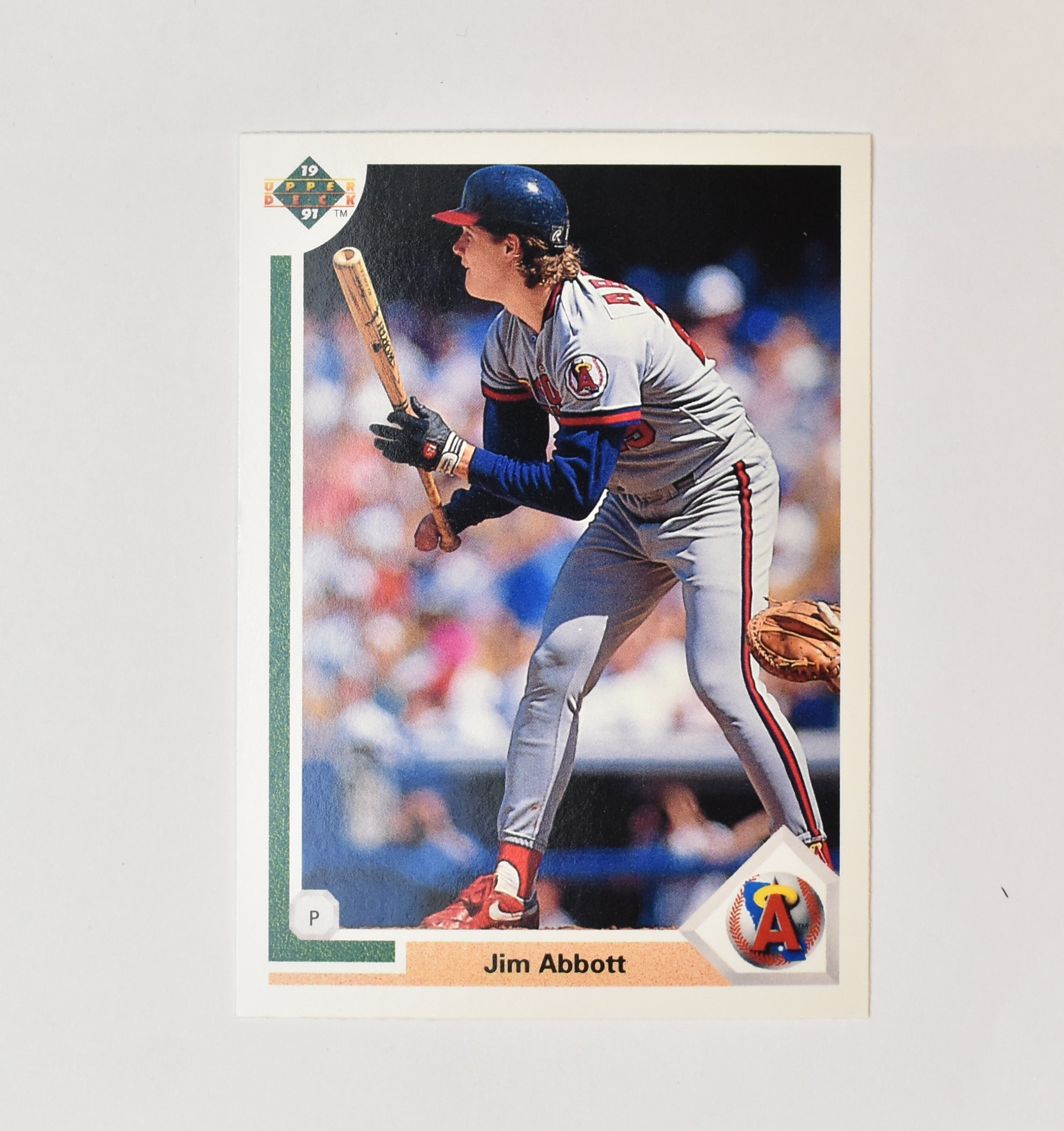 Jim Abbott 554 Upper Deck 1991 Baseball Card Angels