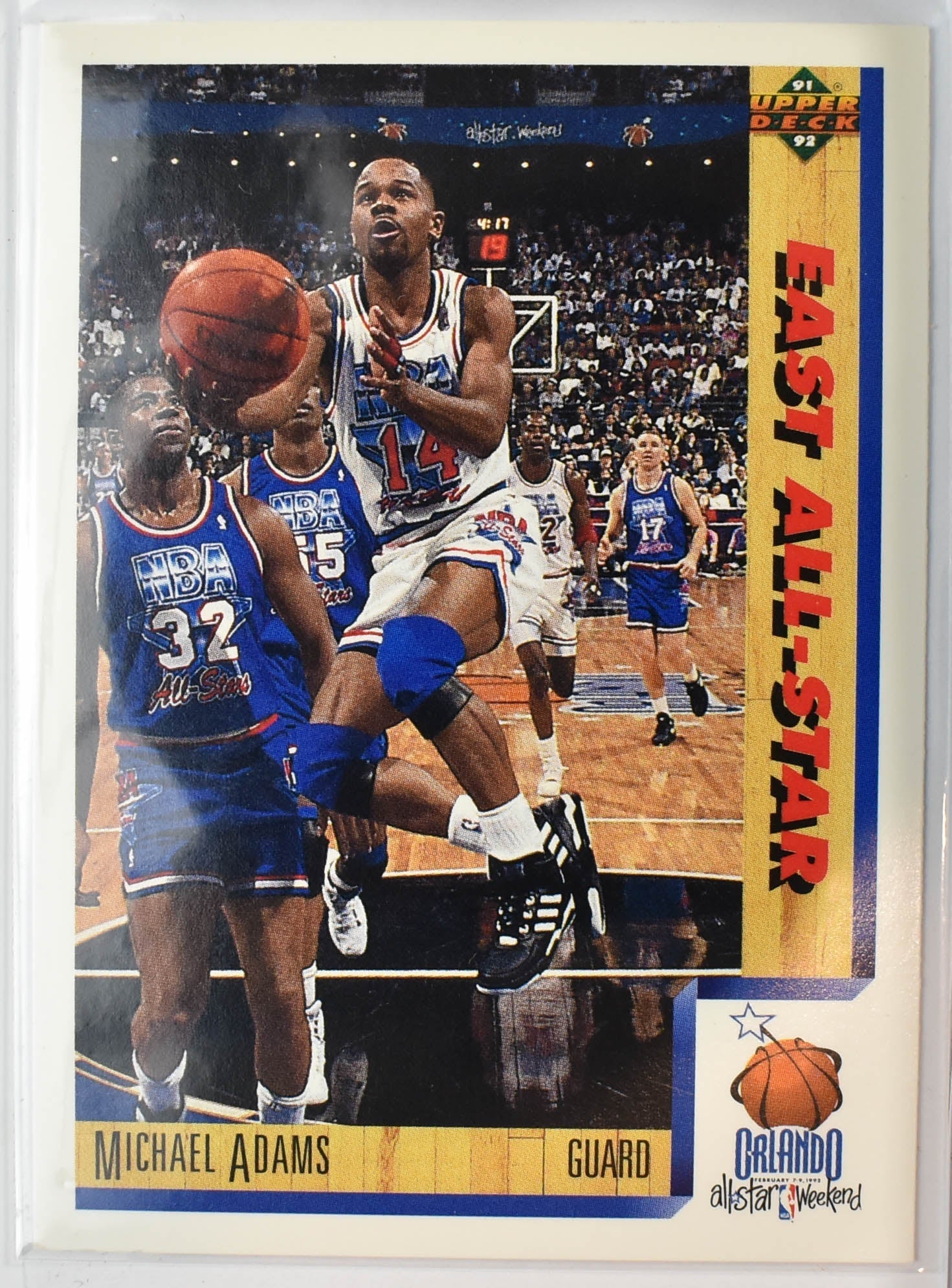 Michael Adams 456 Upper Deck 1991 - 1992 Basketball Card