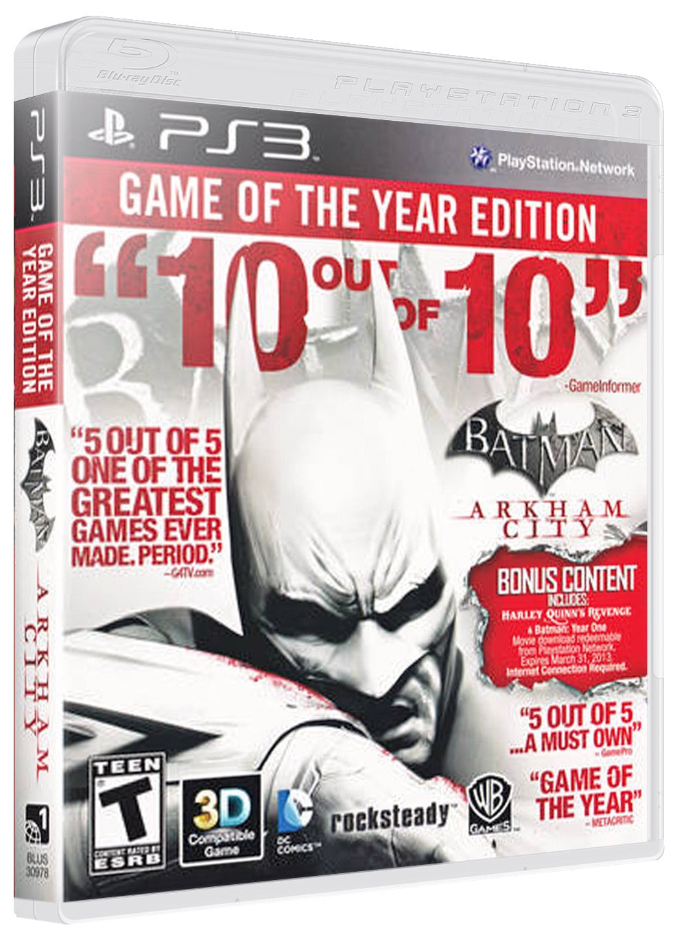 Batman Arkham City Game Of The Year Edition PS3 Sony Playstation 3 Used Video Game