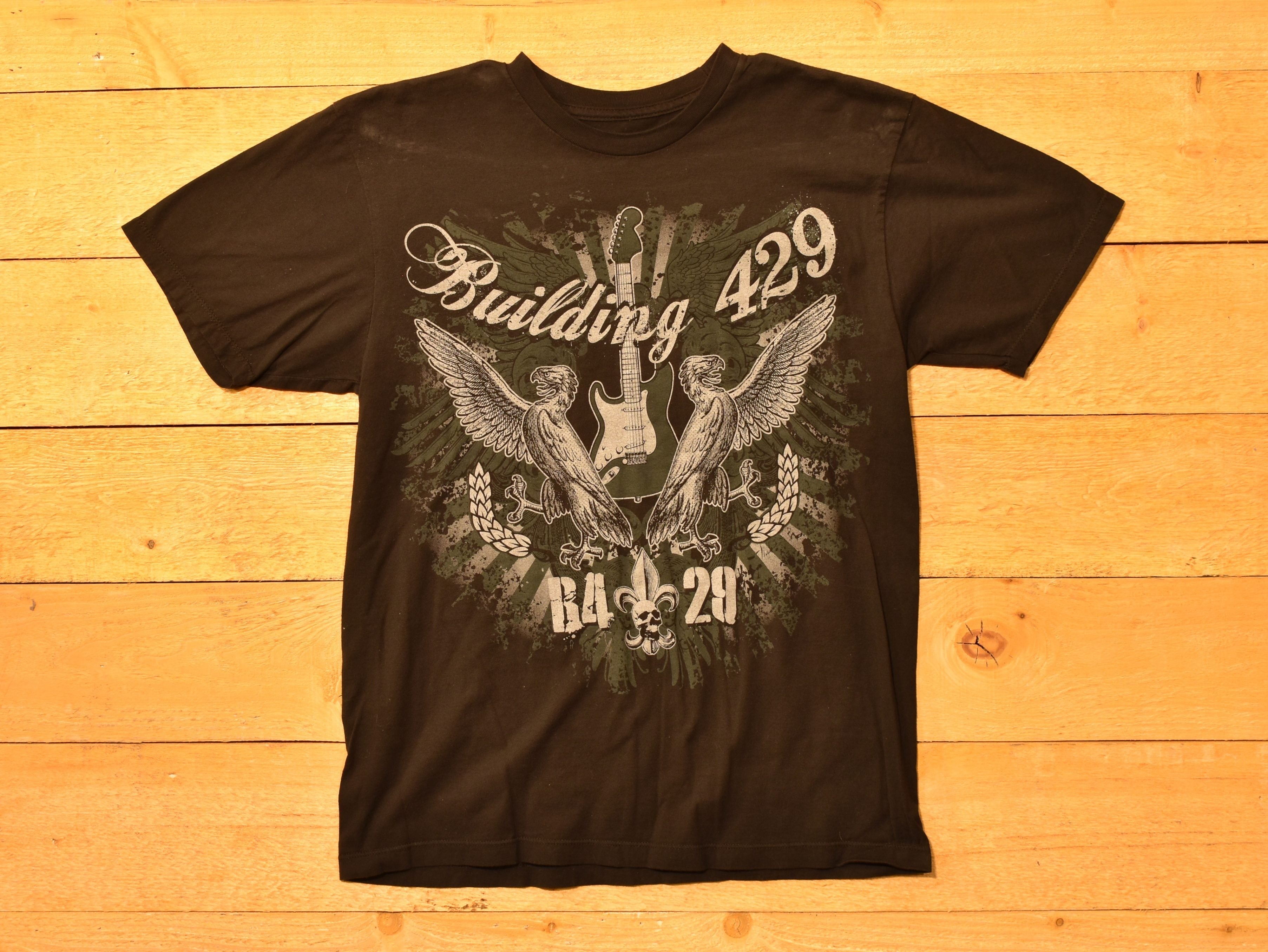 Building 429 B4 29 Black T Shirts Guitar Tee Small