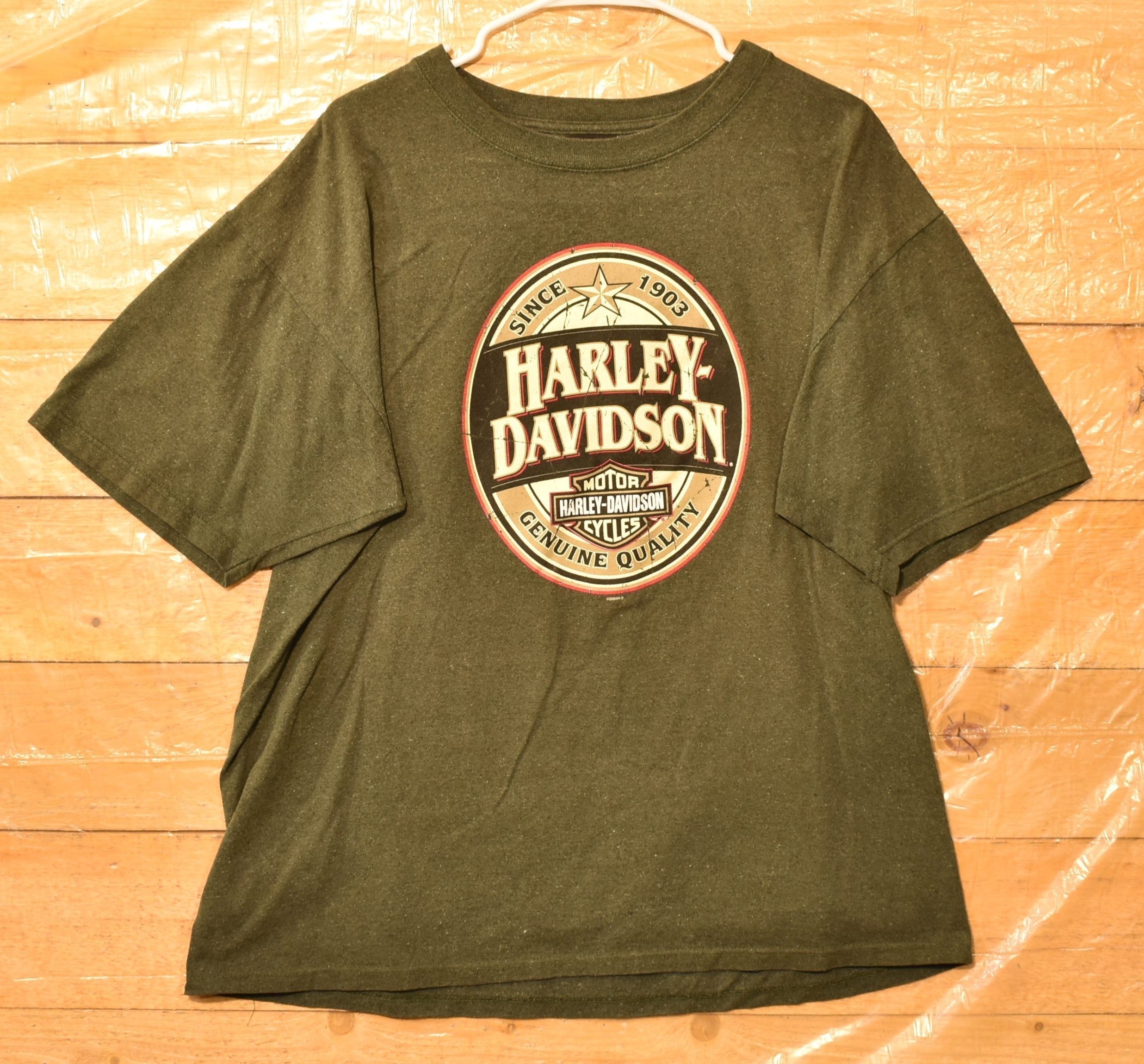 Harley Davidson Genuine Quality Mens T Shirt Size XL Authentic Used