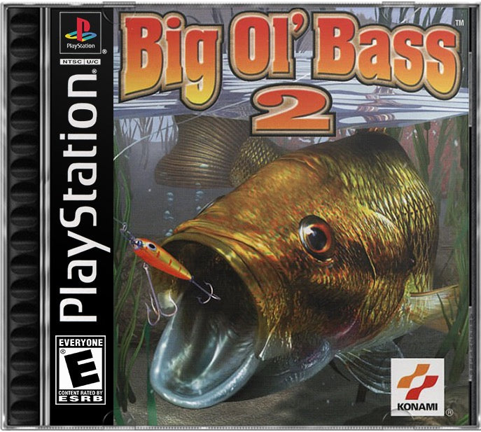 Big Ol' Bass 2 PS1 Sony Playstation 1 Used Video Game