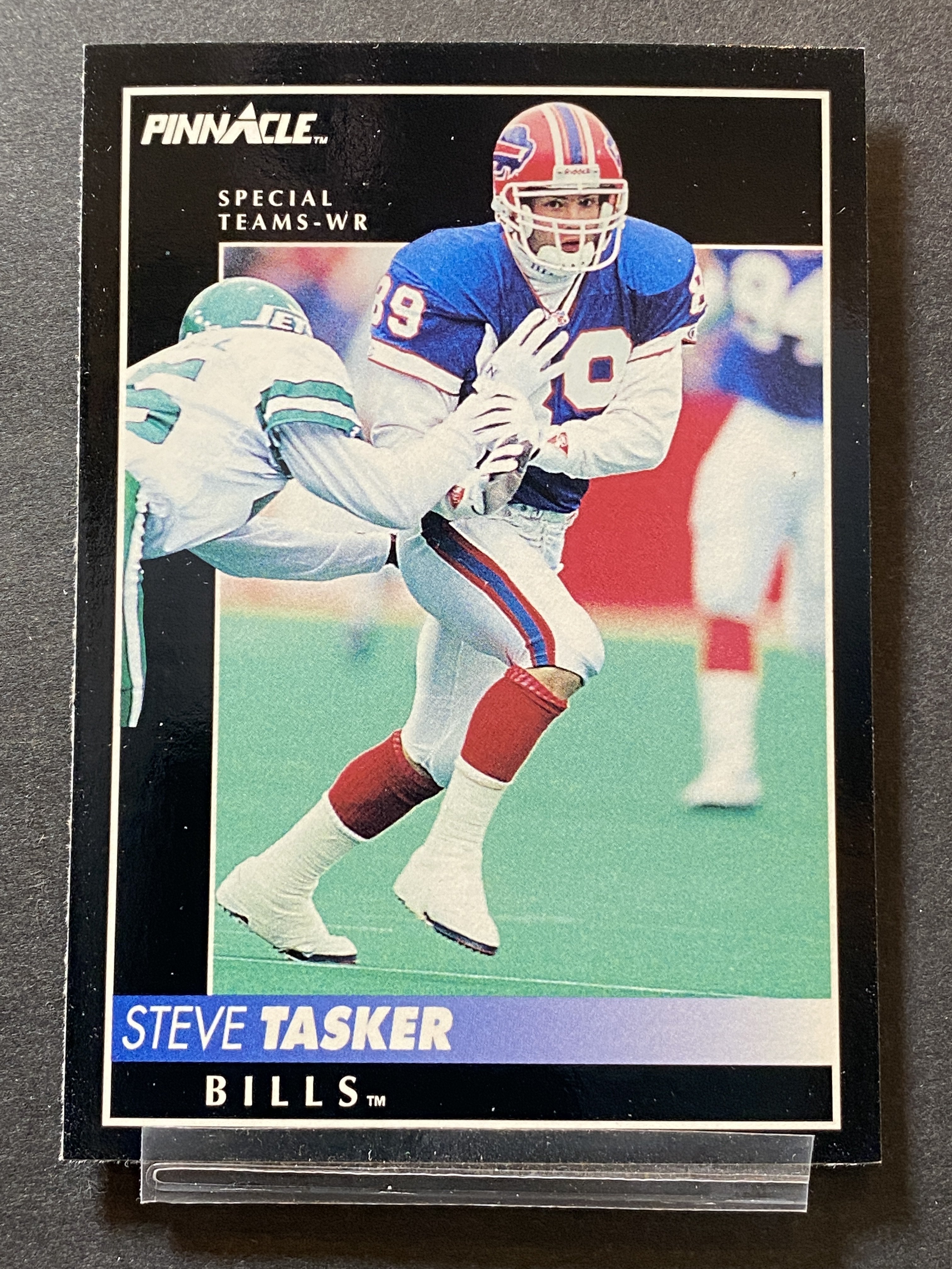 Steve Tasker Pinnacle Football Card