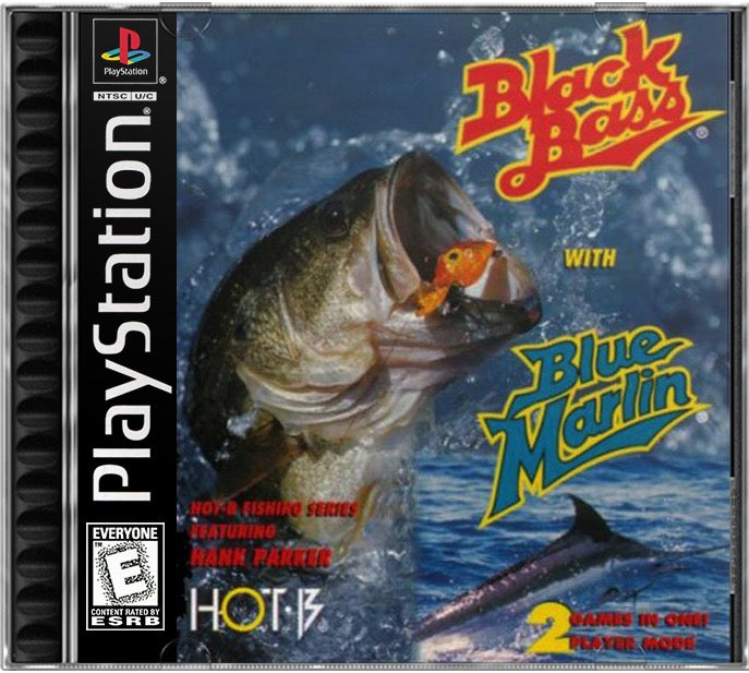 Black Bass with Blue Marlin PS1 Sony Playstation 1 Used Video Game