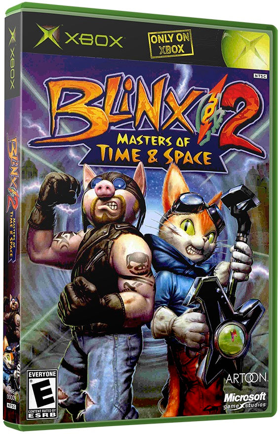 Blinx 2 - Masters of Time and Space Used Microsoft XBOX Original Video Game