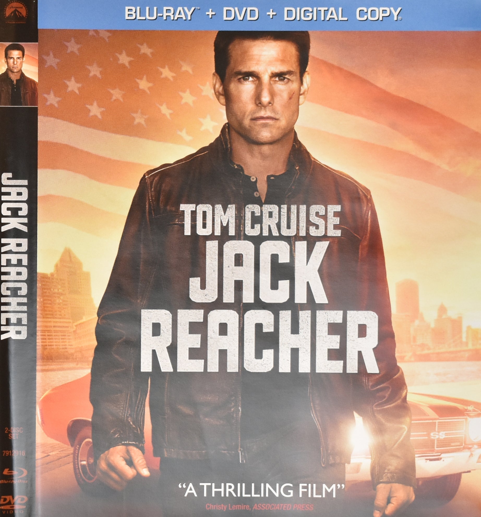 Tom Cruise Jack Reacher Dvd Movie Used Blu Ray