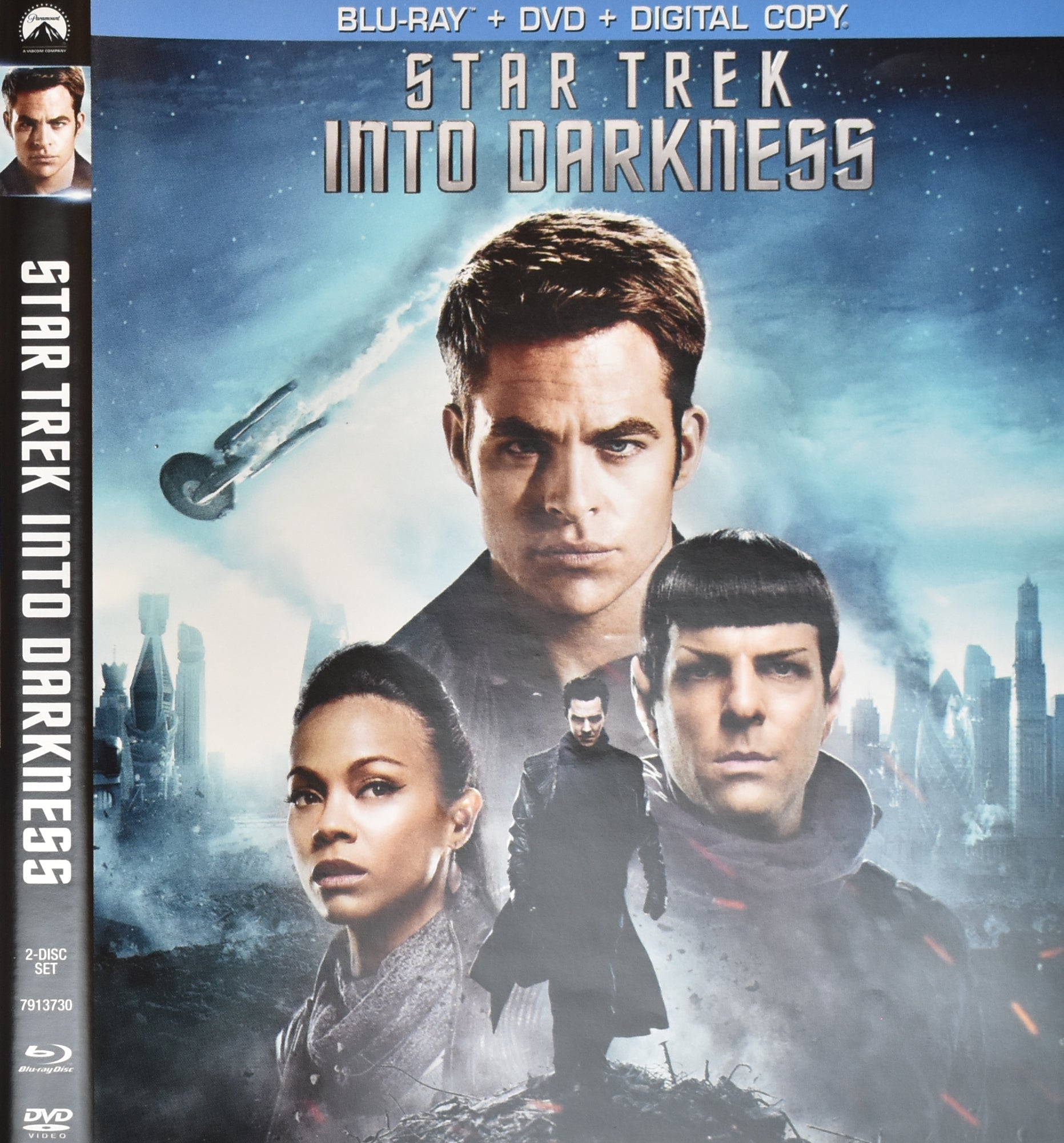 Star Trek Into Darkness Dvd Movie Used Blu Ray