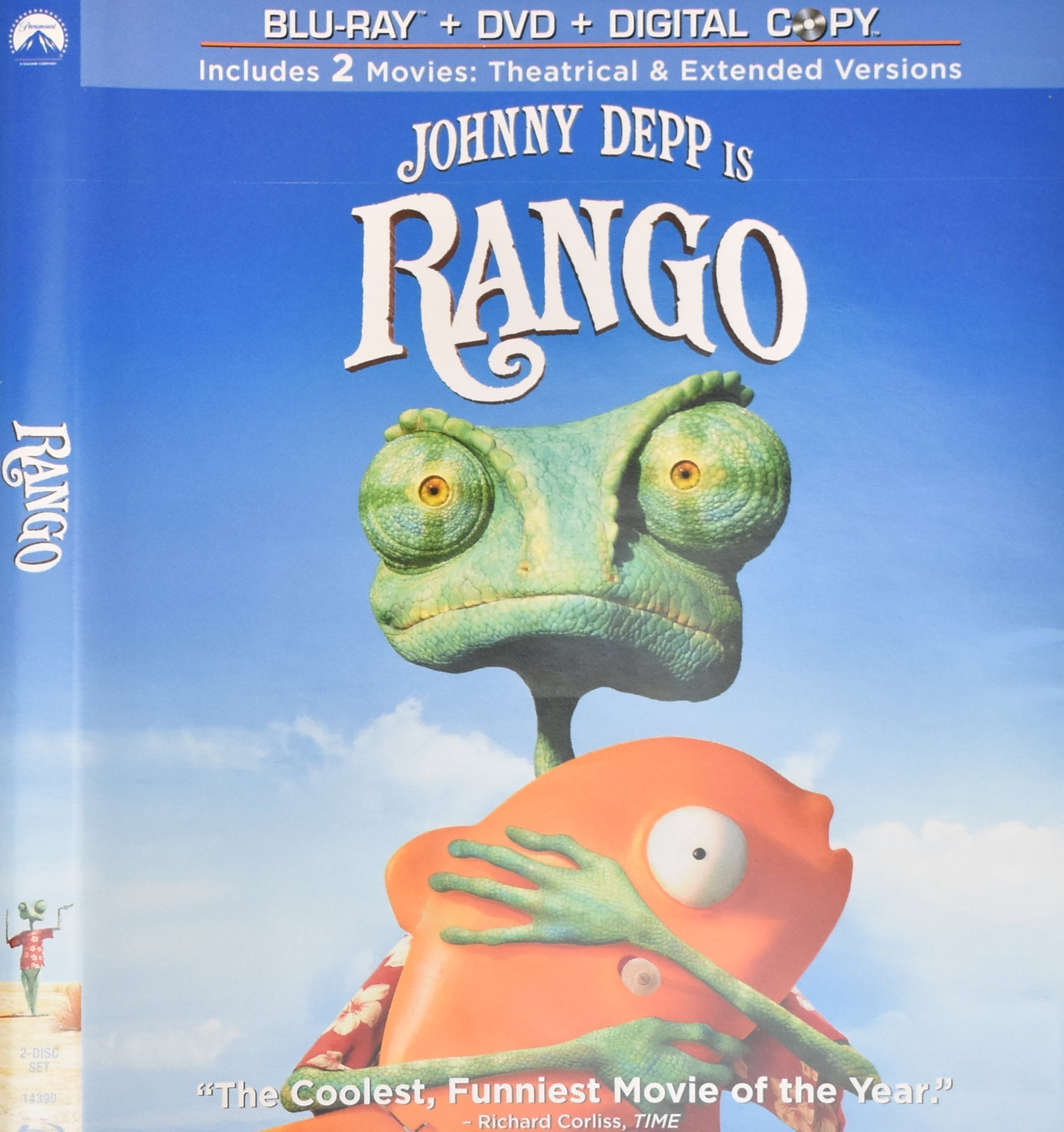 Rango Dvd Movie Used Blu RayJohnny Depp
