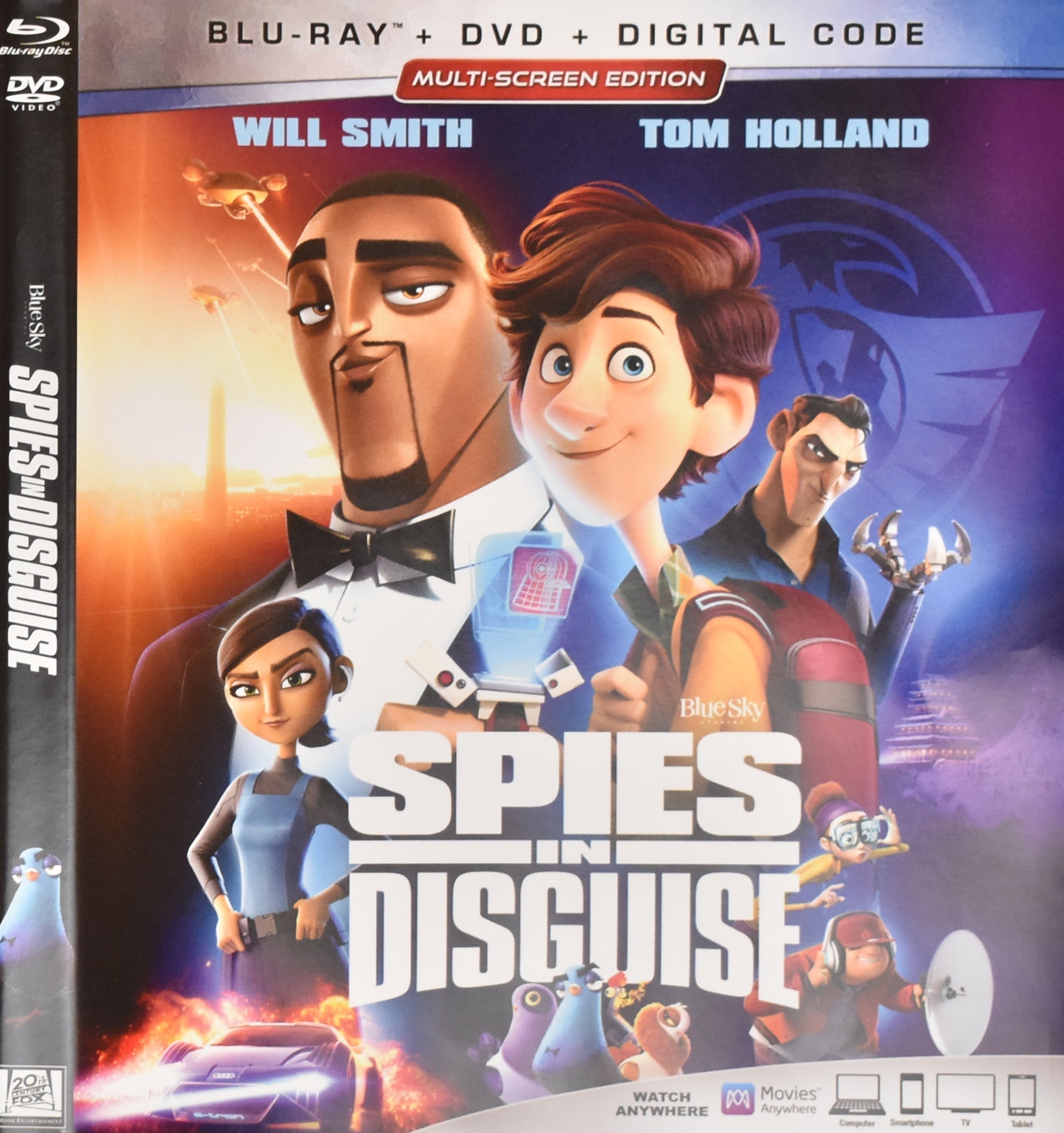 Spies in Disguise Dvd Movie Used Blu Ray