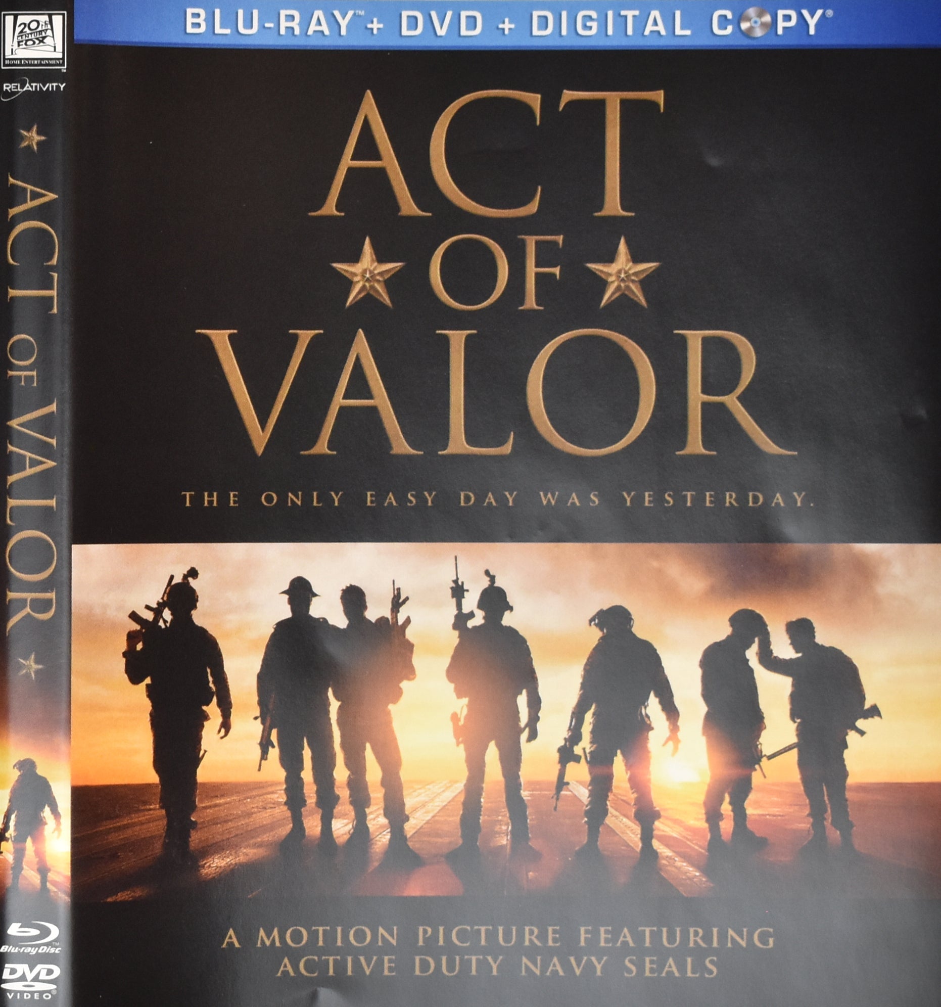 Act of Valor Dvd Movie Used Blu Ray