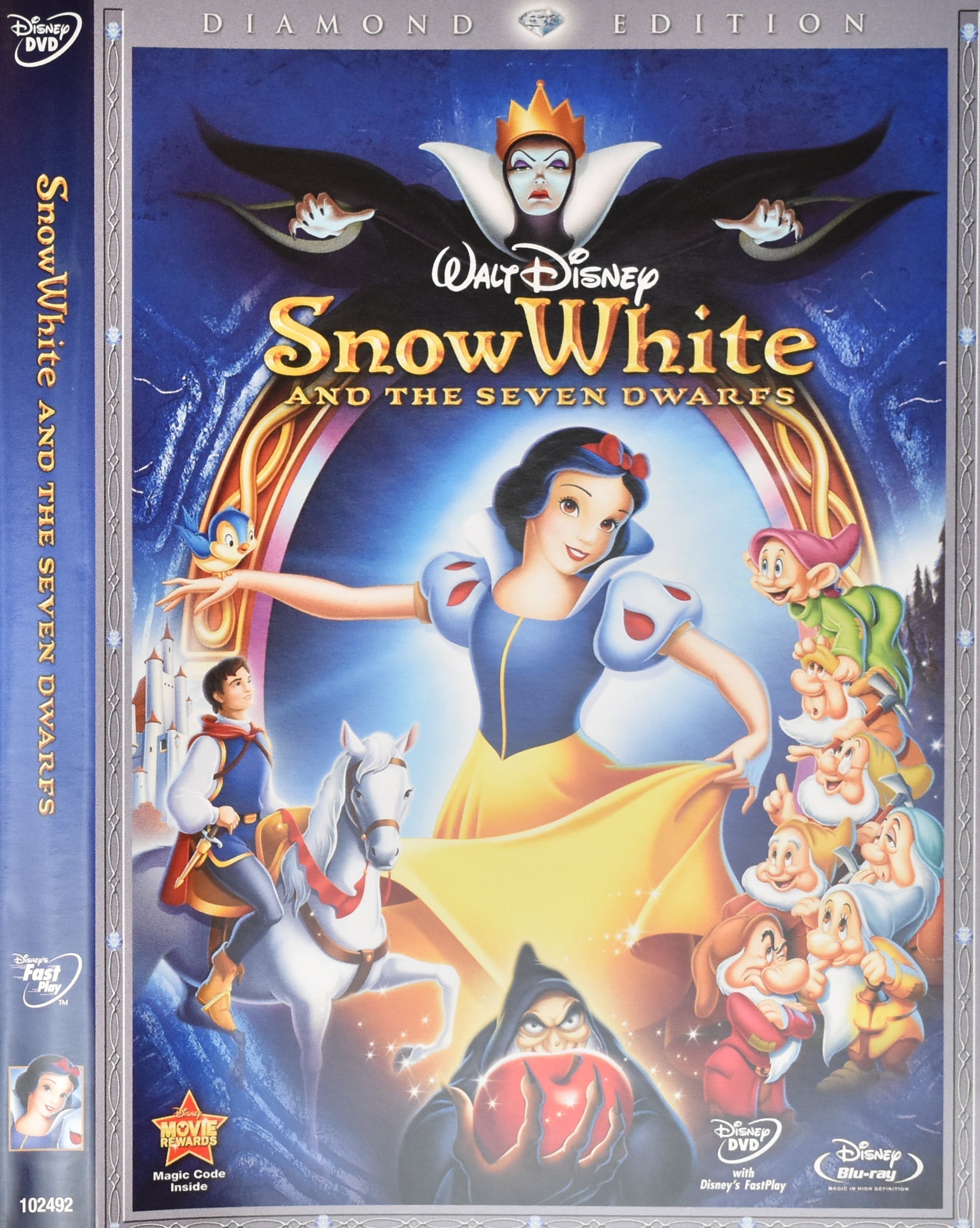 Snow White Disney Dvd Movie Used Blu Ray