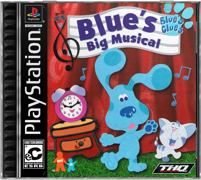 Blue's Clues - Blue's Big Musical PS1 Sony Playstation 1 Used Video Game