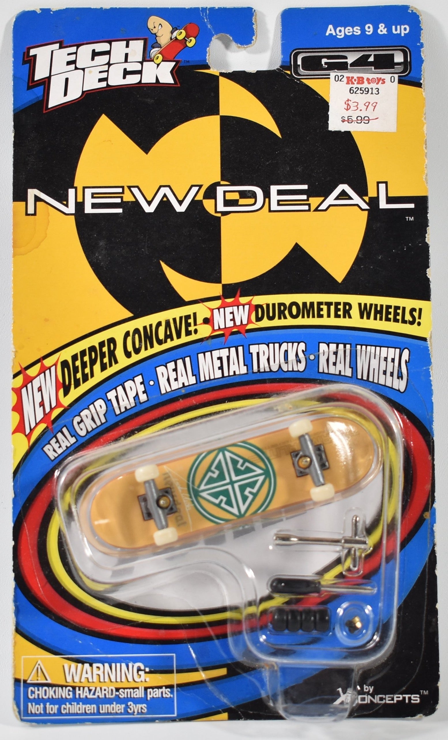 Tech Deck Vintage New Deal G4 X Concepts durometer Wheels
