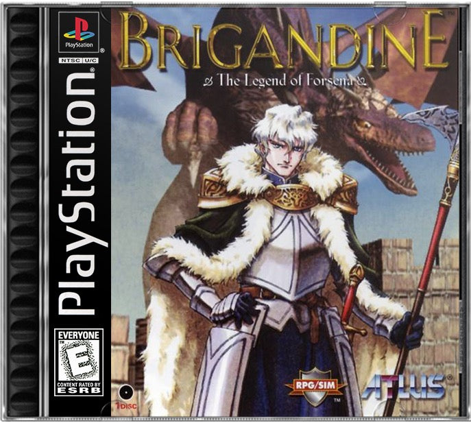 Brigandine - The Legend of Forsena PS1 Sony Playstation 1 Used Video Game