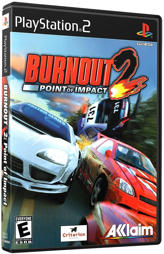 Burnout 2 - Point of Impact PS2 Sony Playstation 2 Used Video Game PS2