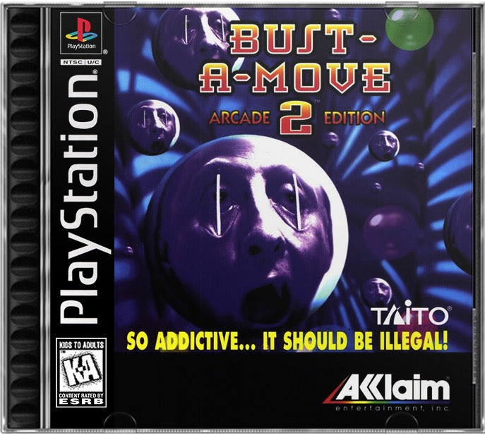 Bust-A-Move 2 - Arcade Edition PS1 Sony Playstation 1 Used Video Game