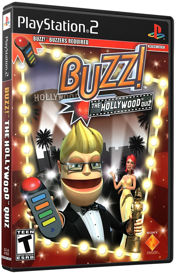 Buzz! The Hollywood Quiz PS2 Sony Playstation 2 Used Video Game PS2