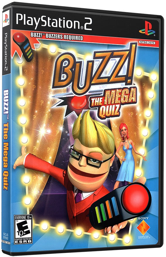 Buzz! The Mega Quiz PS2 Sony Playstation 2 Used Video Game PS2