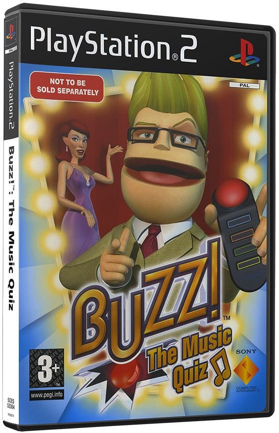 Buzz! The Music Quiz PS2 Sony Playstation 2 Used Video Game PS2