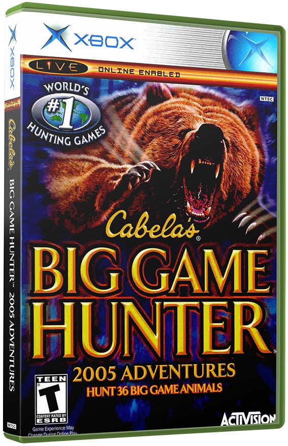 Cabela's Big Game Hunter 2005 Adventures Used Microsoft XBOX Original Video Game