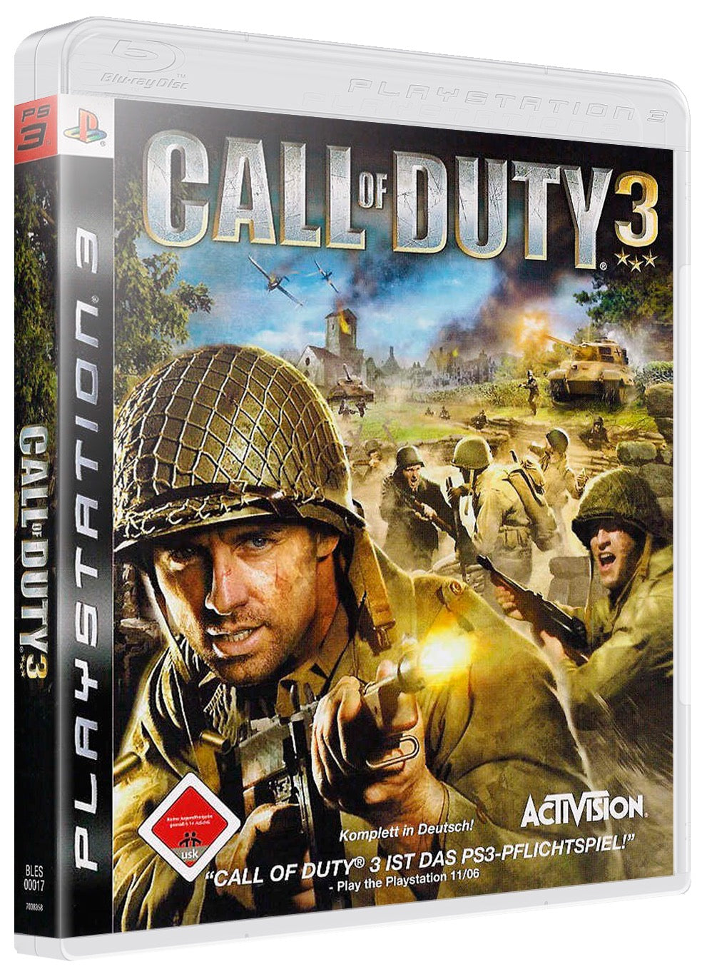 Call Of Duty 3 (Variant 2) PS3 Sony Playstation 3 Used Video Game