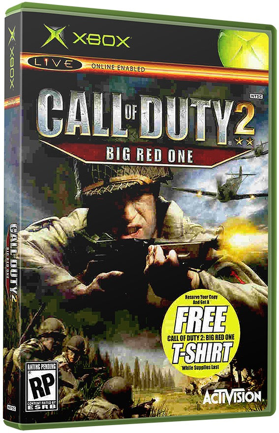 Call of Duty 2 - Big Red One Used Microsoft XBOX Original Video Game