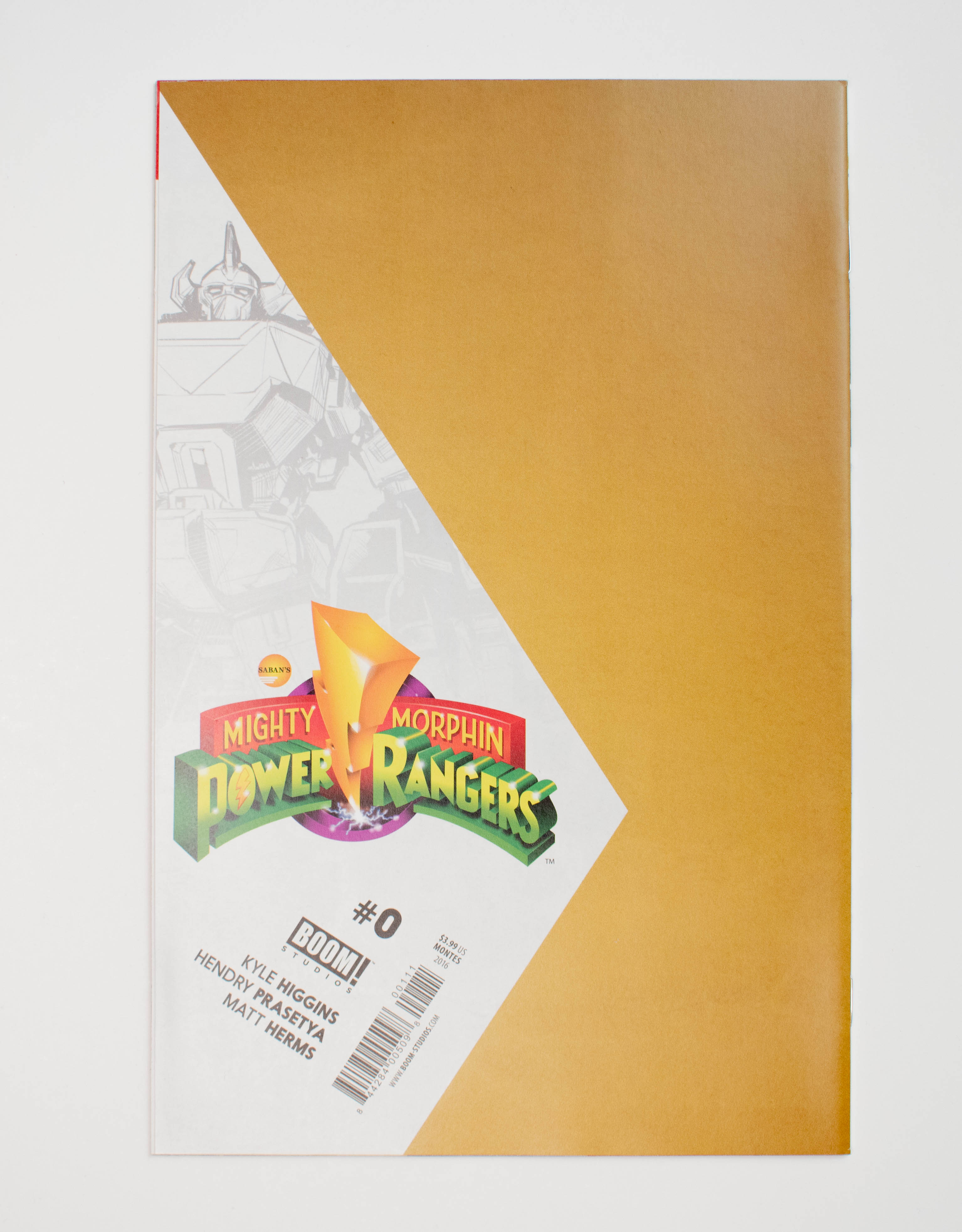 Mighty Morphin Power Rangers Comic Book #0 2016 Boom! Studios White Ranger NM