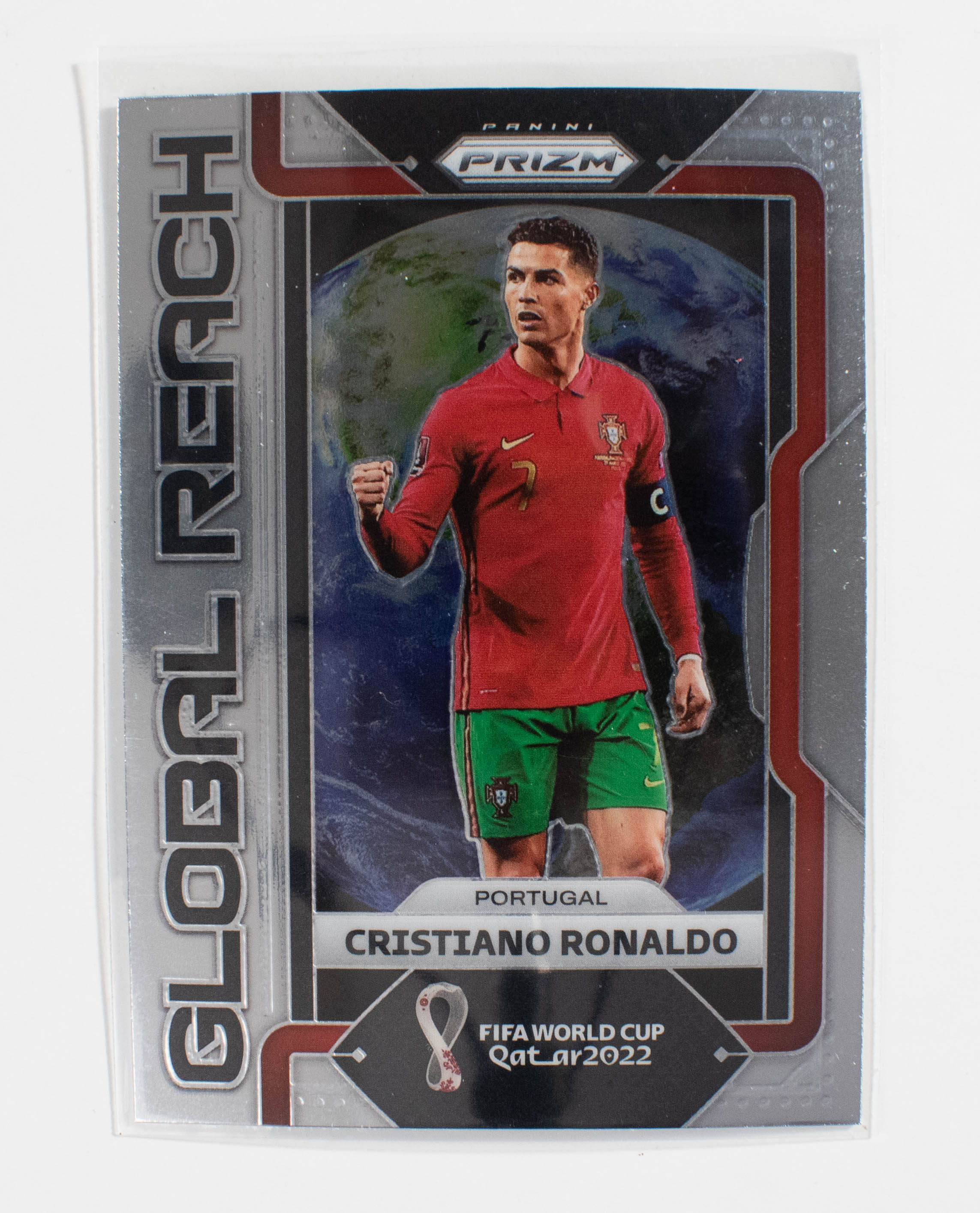 2022 Panini Prizm FIFA World Cup Cristiano Ronaldo 17 Global Reach