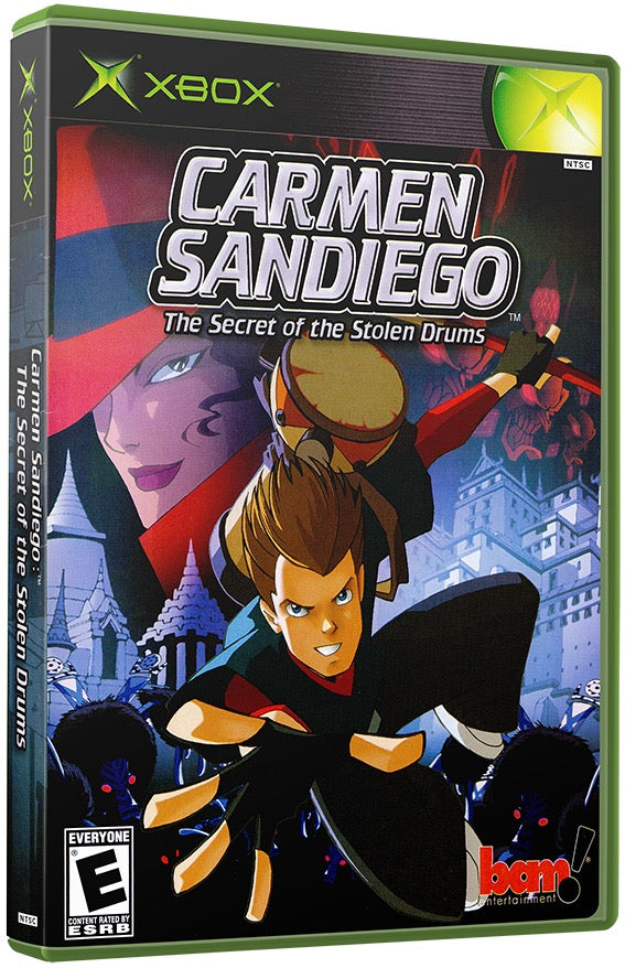 Carmen Sandiego - The Secret of The Stolen Drums Used Microsoft XBOX Original Video Game
