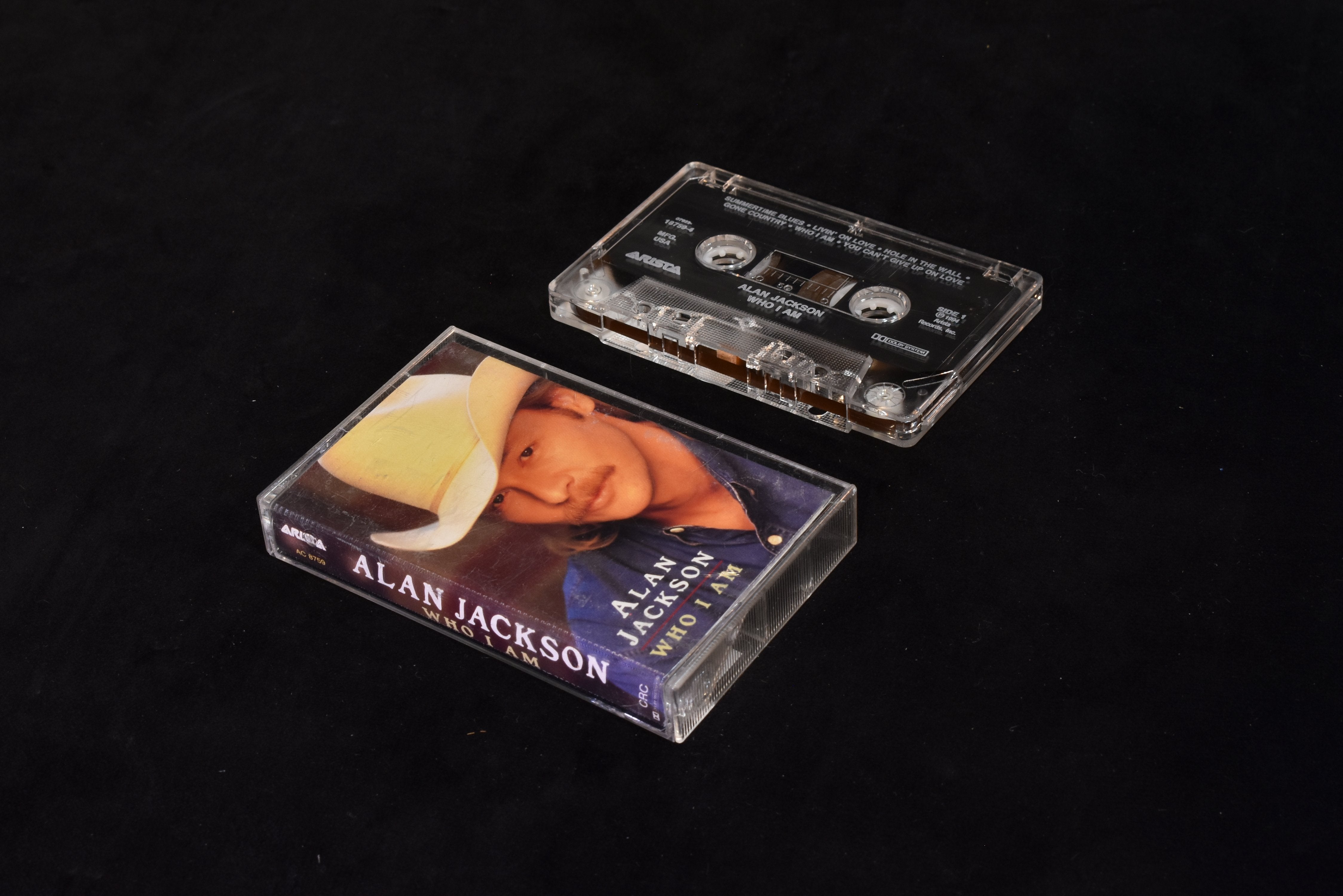 Alan Jackson who I am cassette tape do you used
