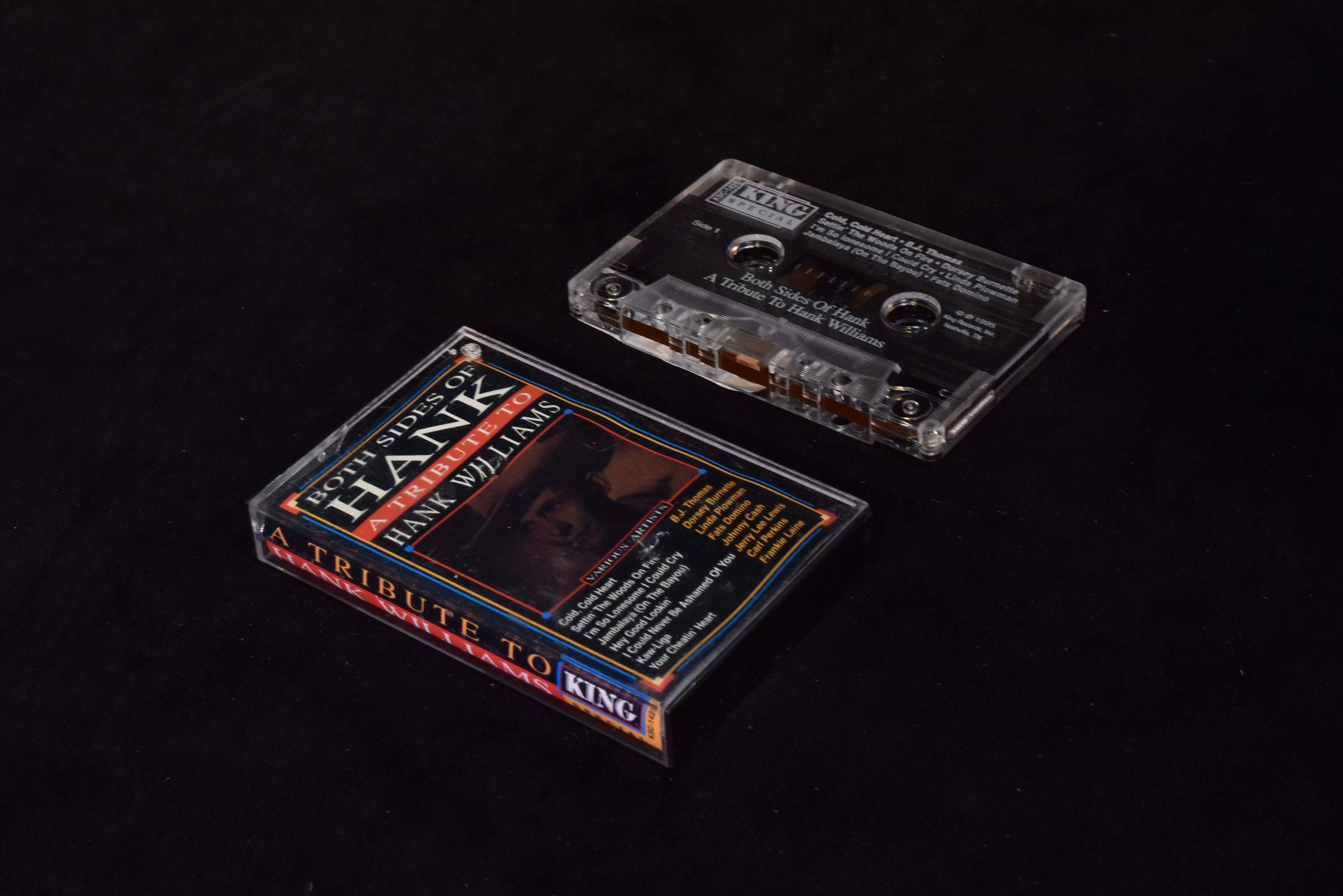 A tribute to Hank Williams cassette tape used