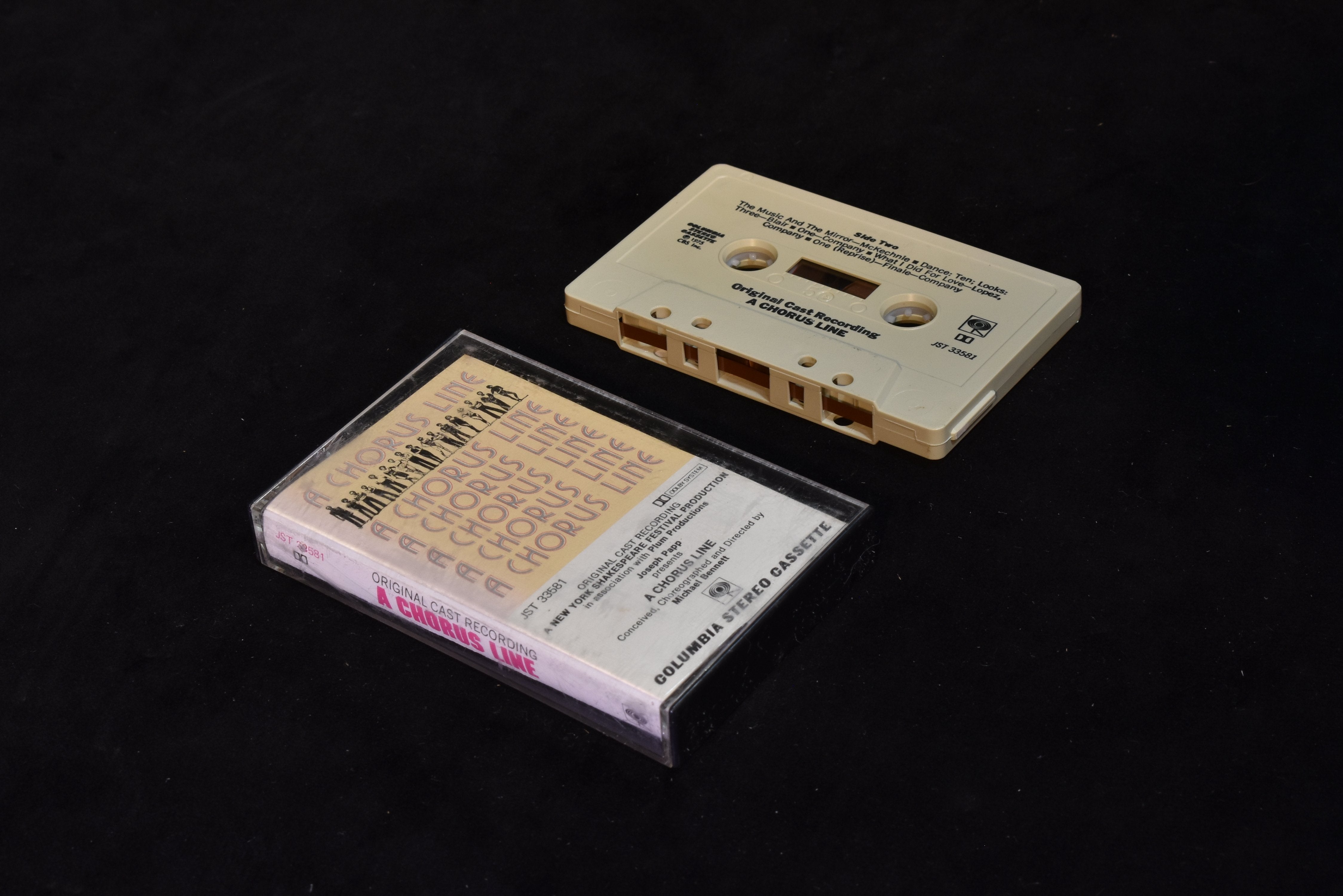 A chorus line cassette tape used