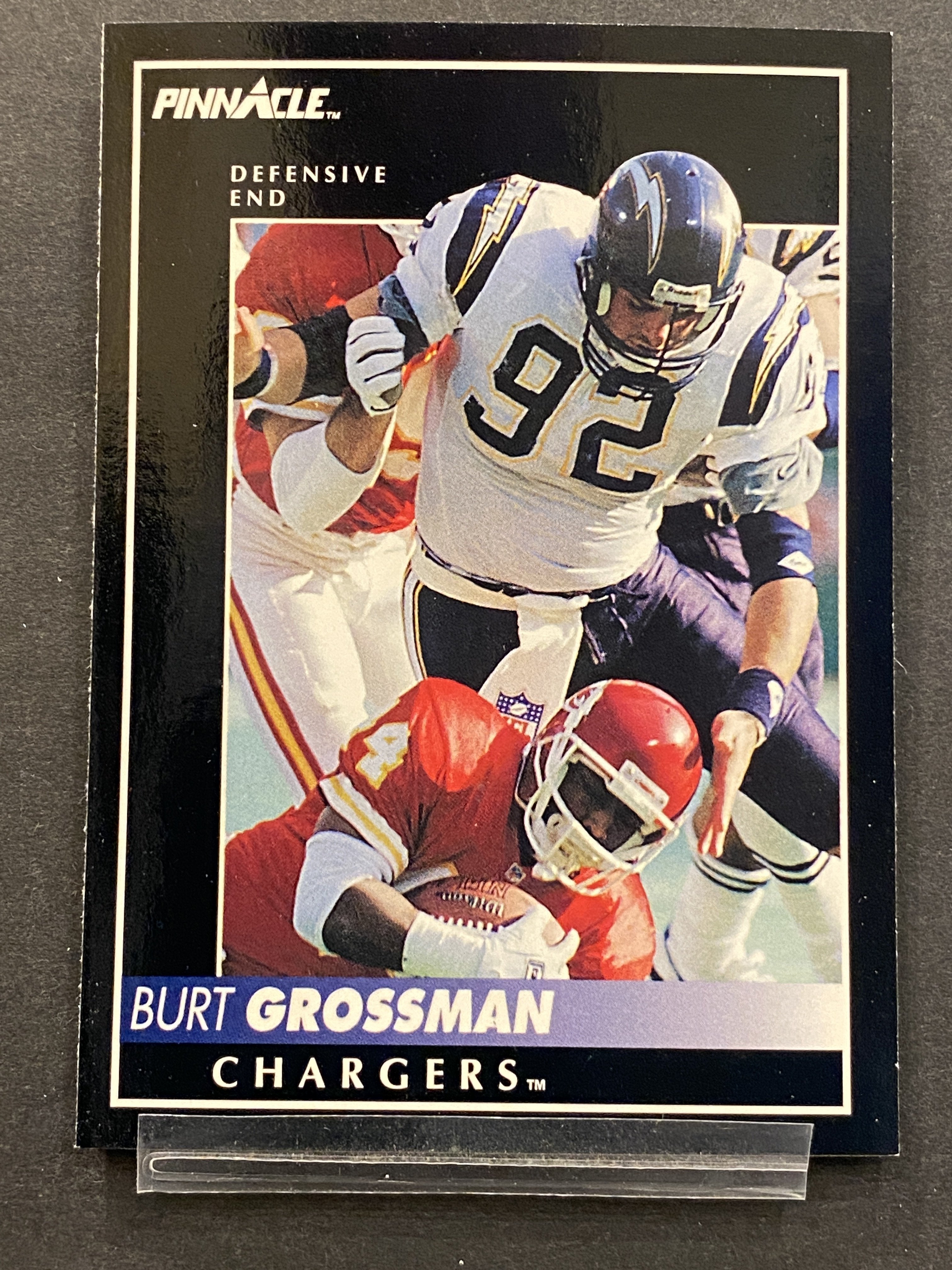 Burt Grossman Pinnacle Football Card Los Angeles Chargers