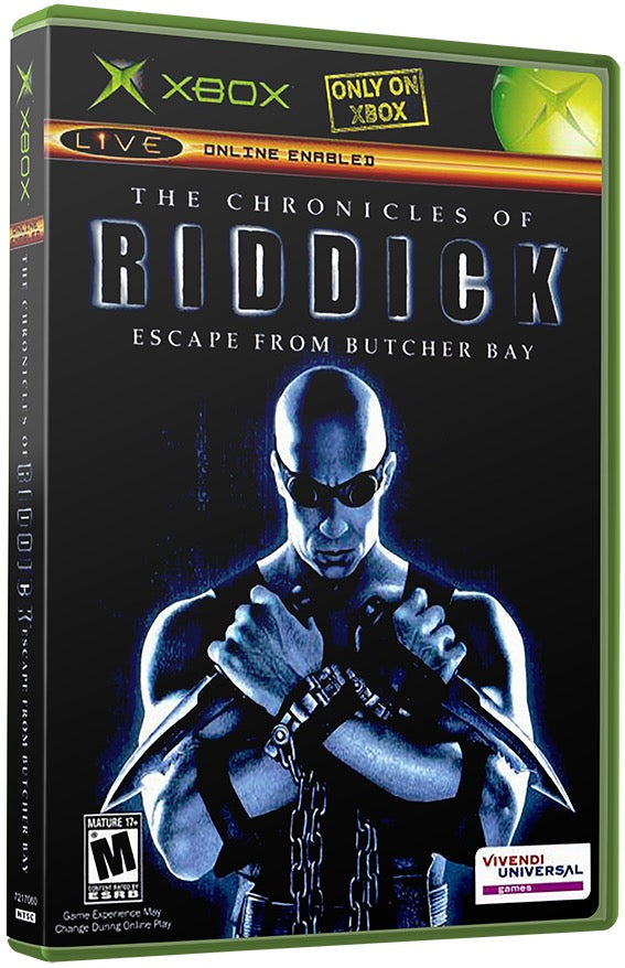 Chronicles of Riddick, The - Escape from Butcher Bay Used Microsoft XBOX Original Video Game