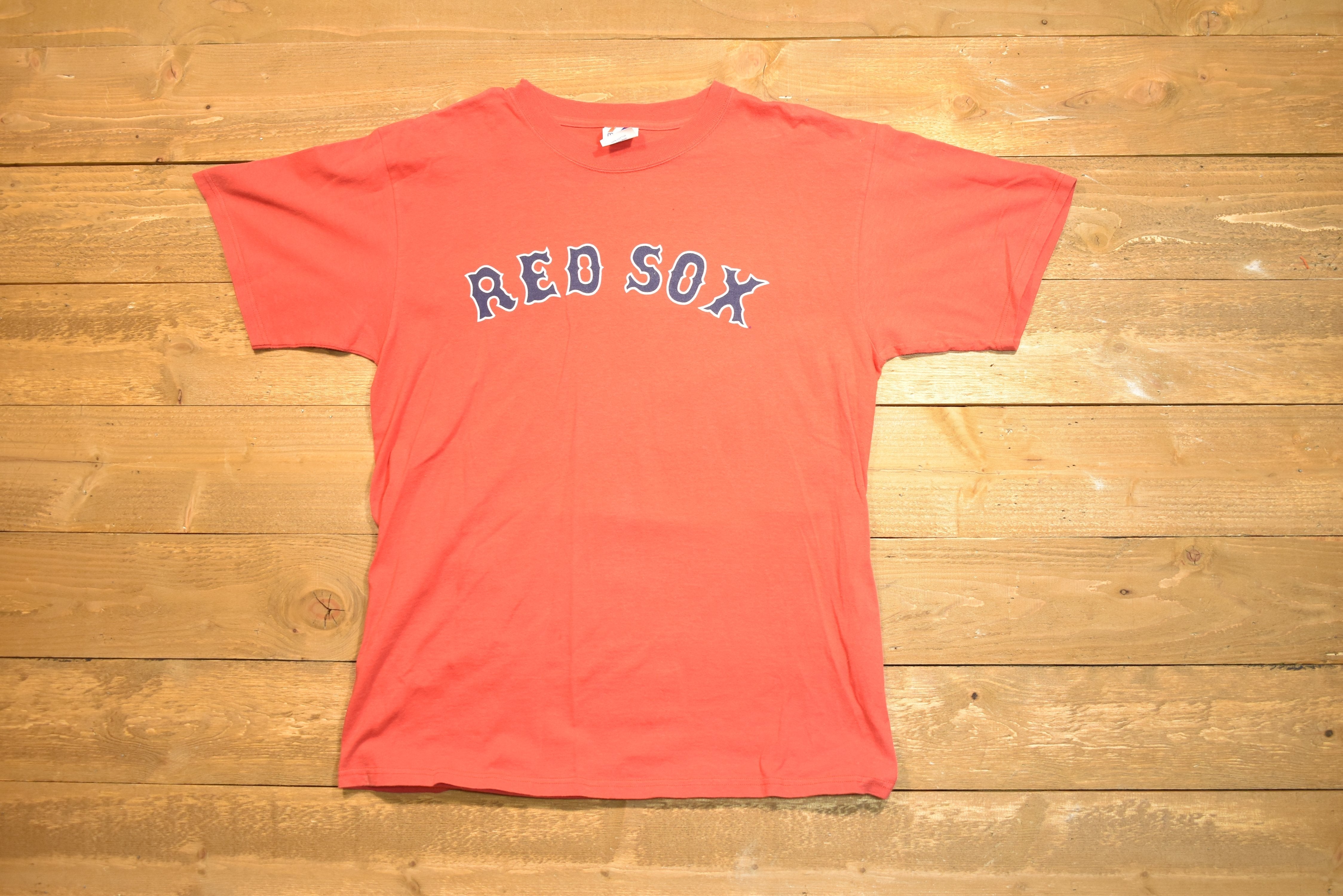 Boston Red Sox men's T-shirt red MLB baseball 13 Mientkiewicz majestic large