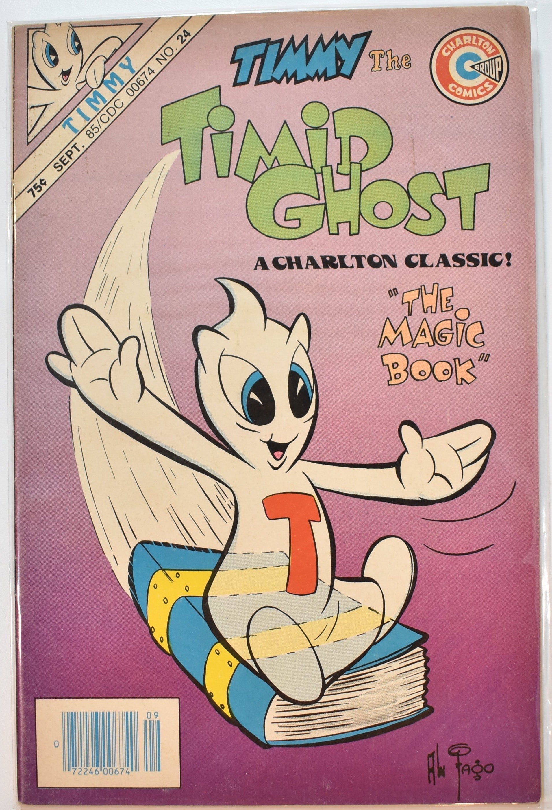 Timmy the Timid Ghost The Magic Book No.24 Charlton Comic Group