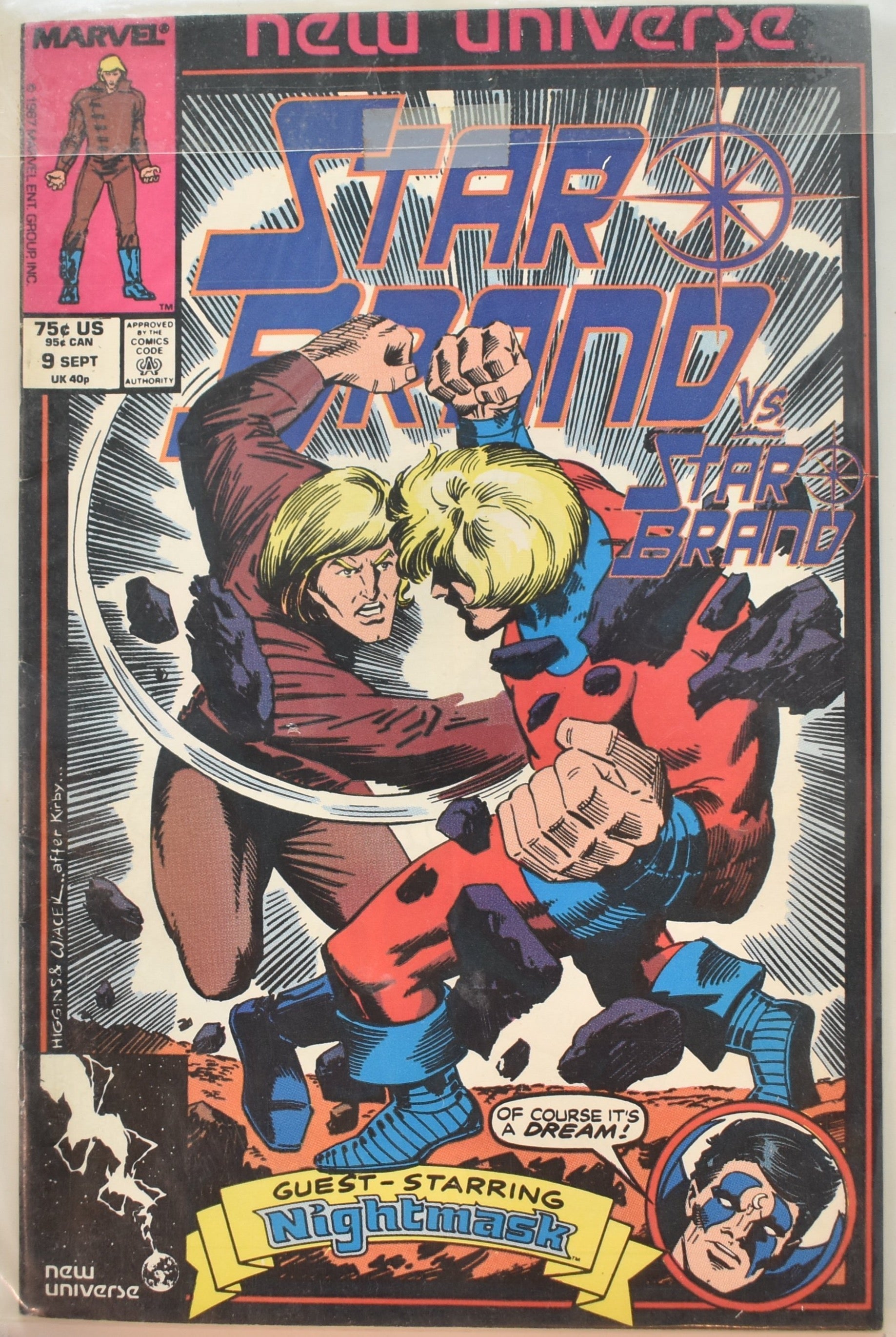 Star Brand 9 Marvel Comic Books New Universe