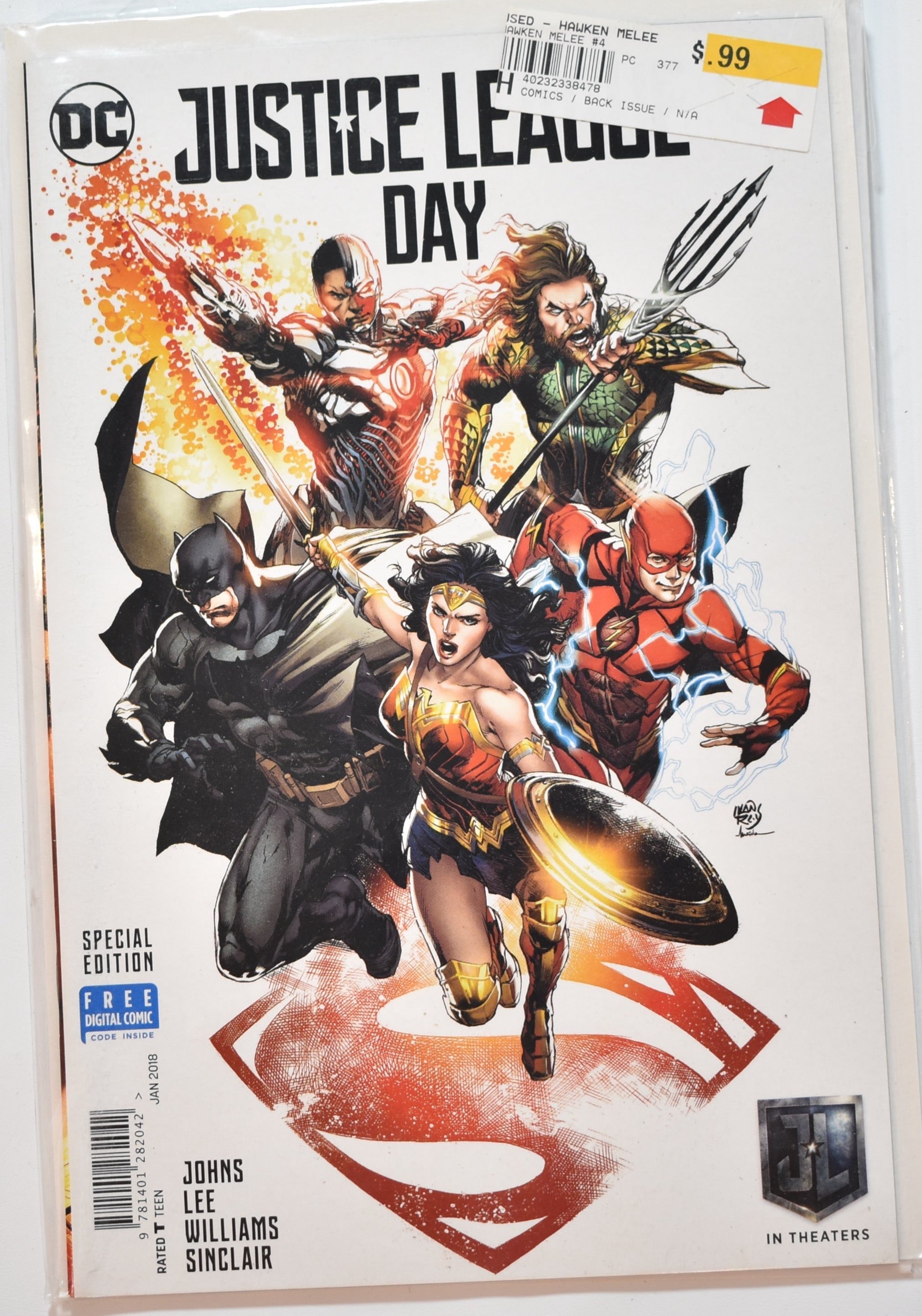 Justice League Day Comic Book Special edition Jan 2018