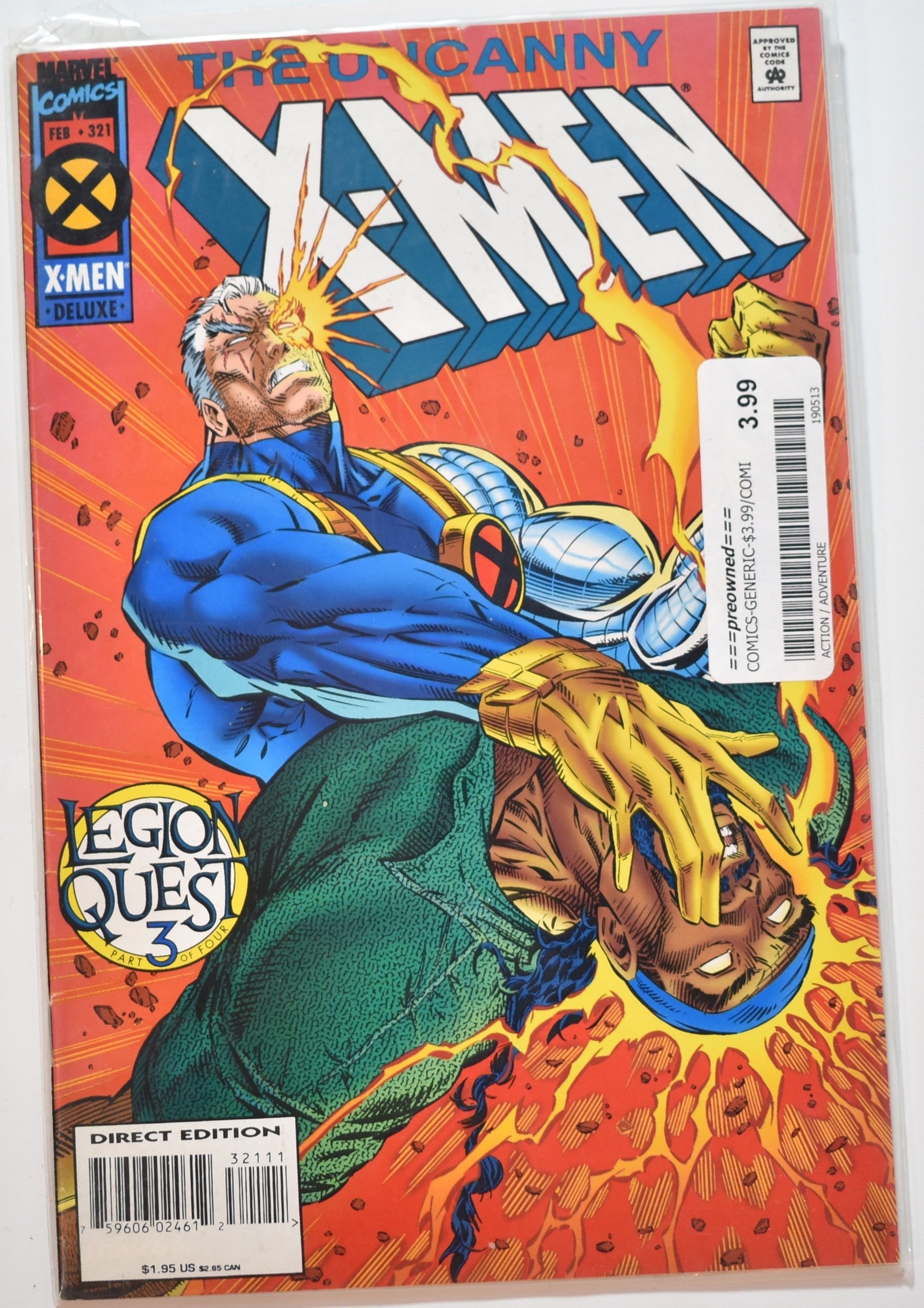 The Uncanny X Men 321 Deluxe Marvel Comics Legion Quest 3