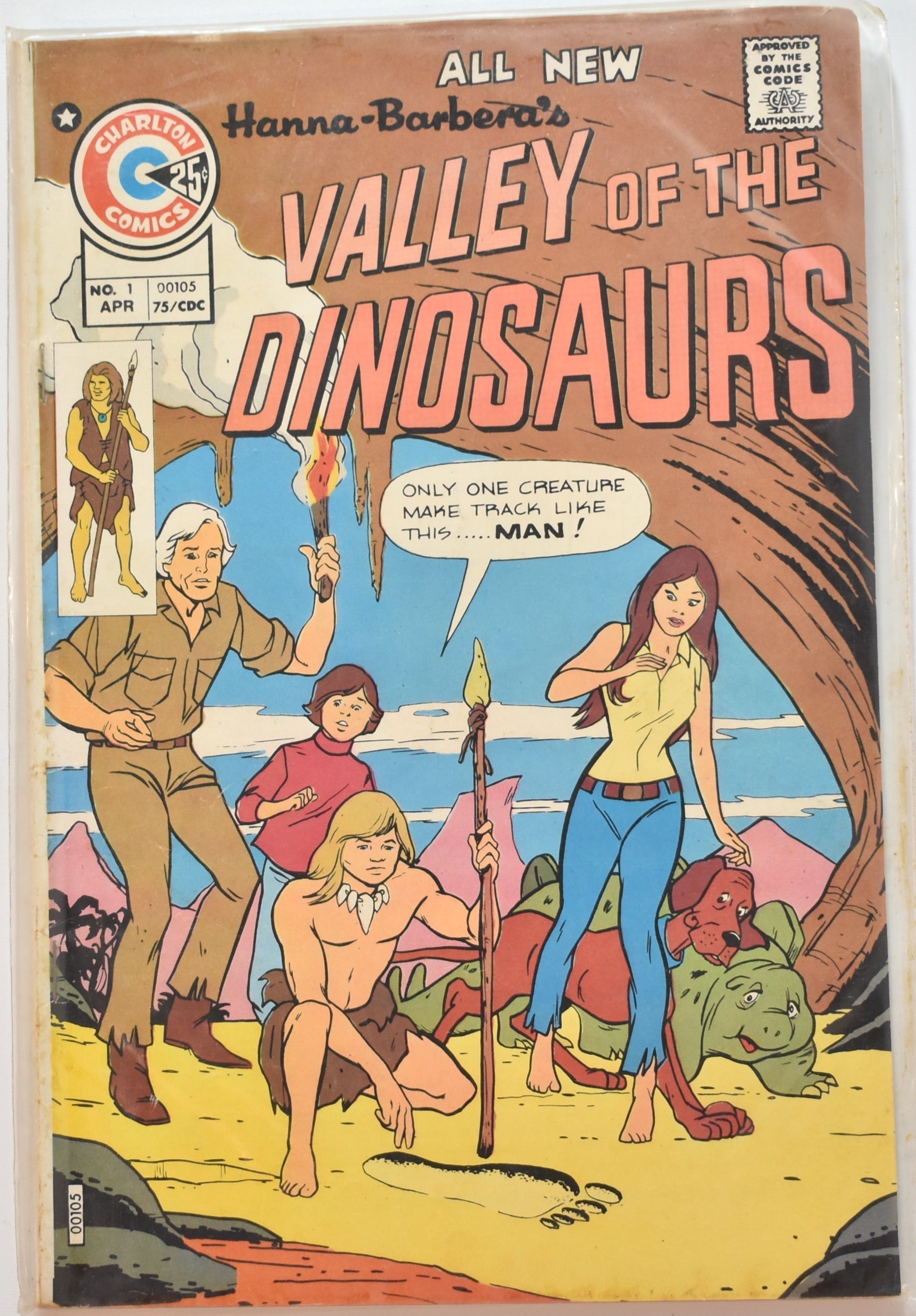 Valley Of the Dinosaurs No. 1 Charlton Comic group