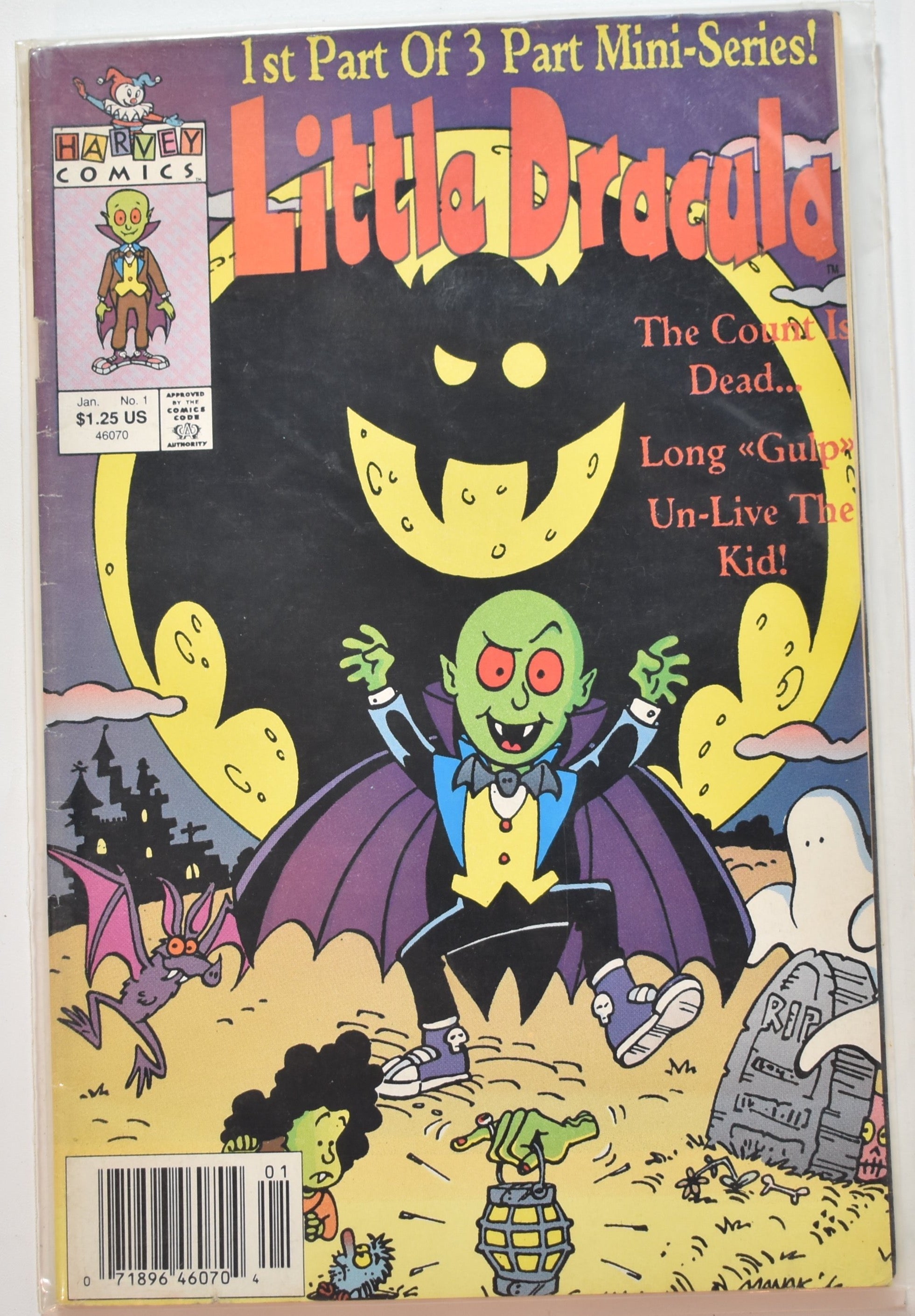 Little Dracula No. 1 Comic Book Harvey Comics 1st Part