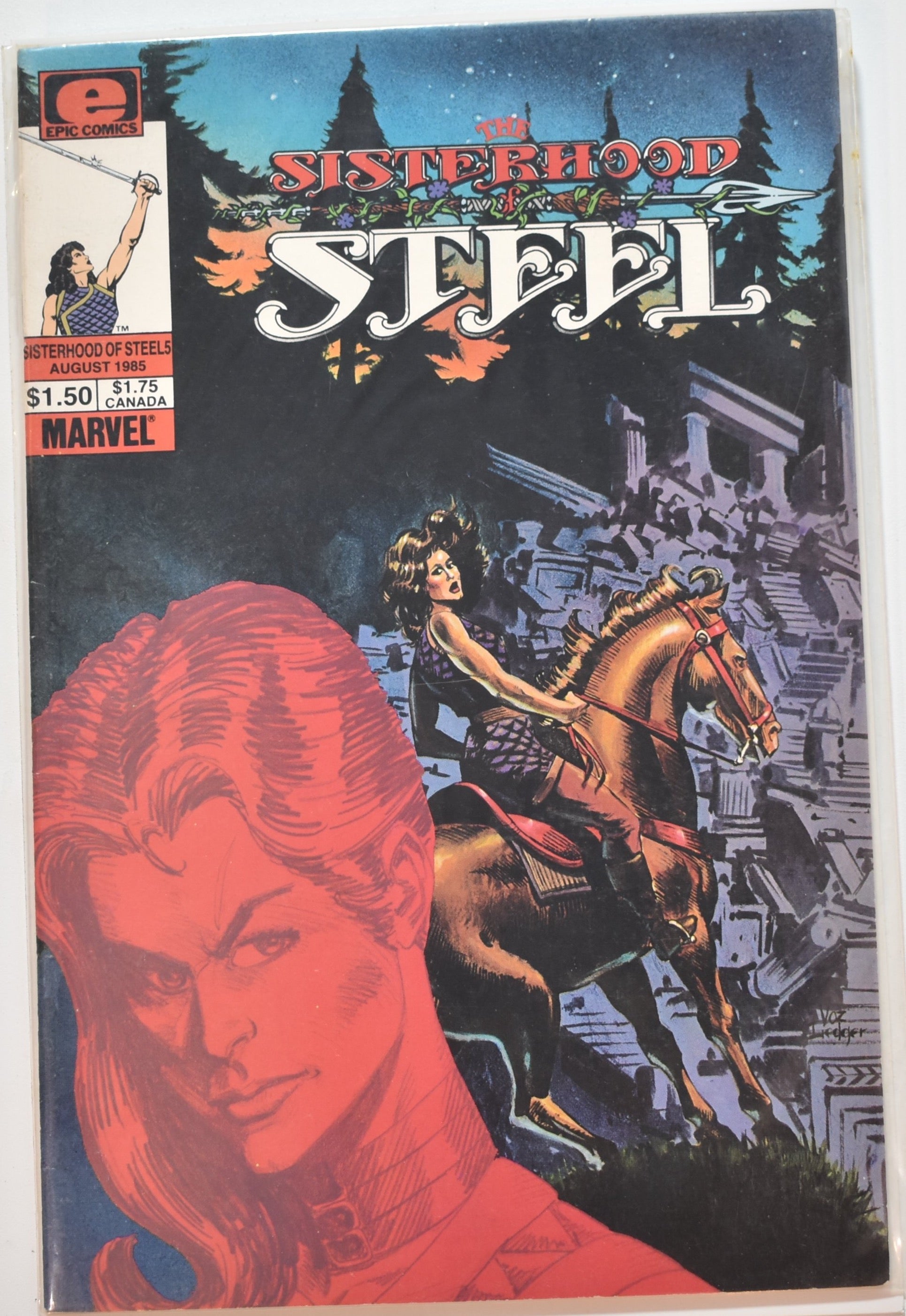 The Sisterhood Steel Epic Comics Marvel #5 Used Comic Book