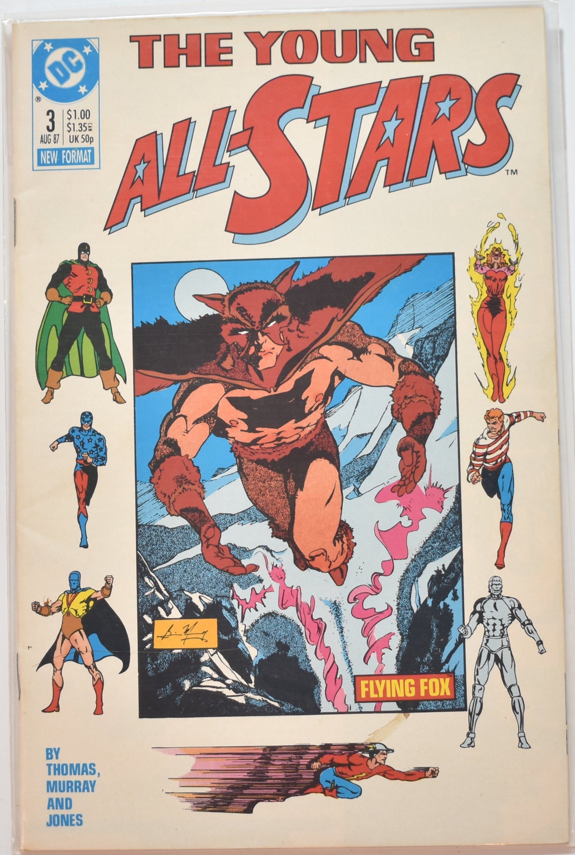 The Young All - Stars Comic Book Dc Comics 3 Flying Fox