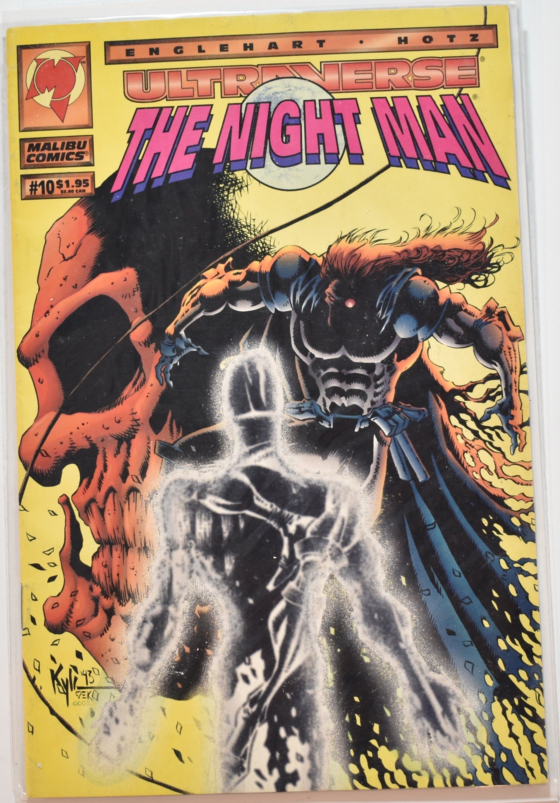 The Night Man 10 Comic Book Ultra Verse Malibu Comics Englehart Hotz