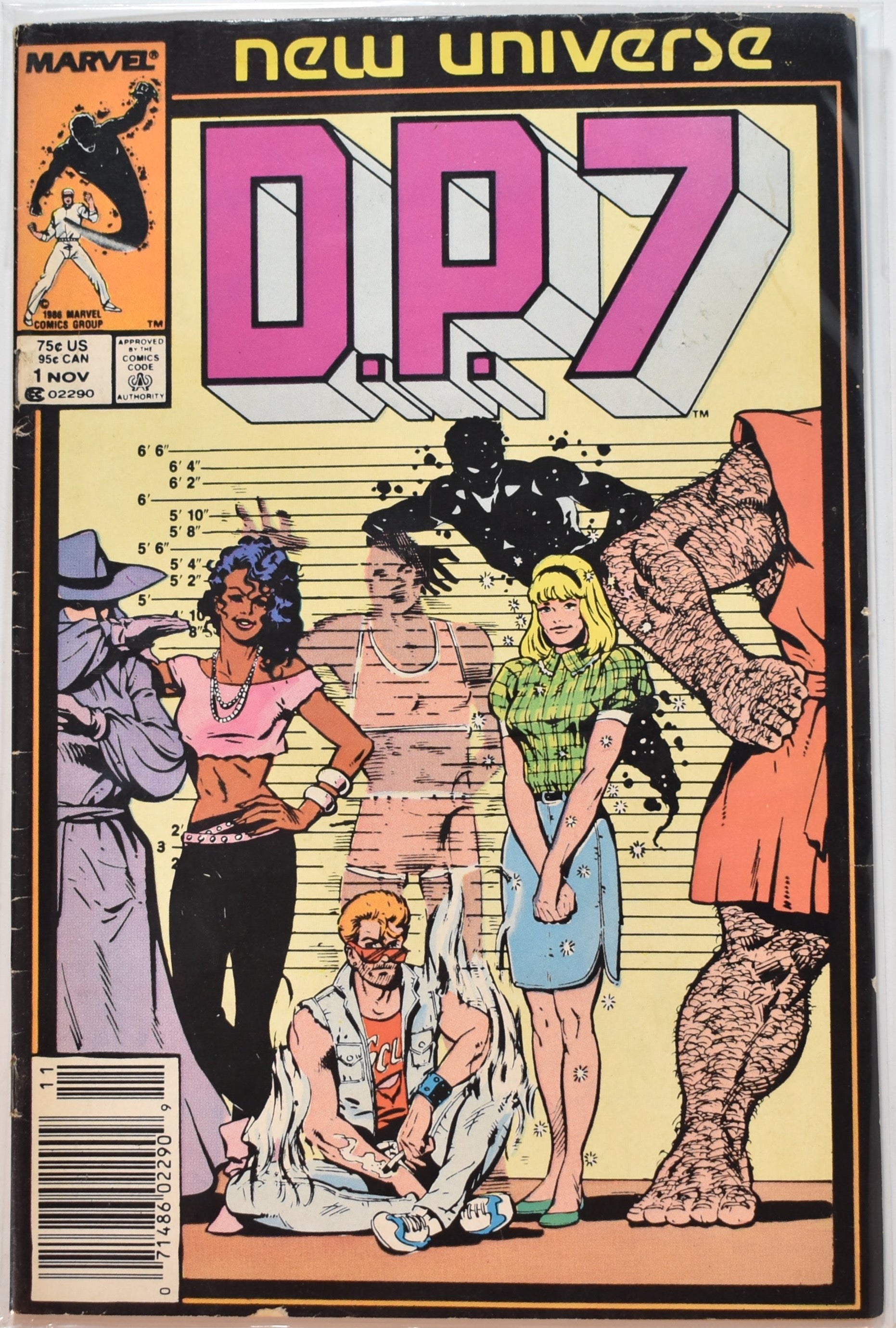 New Universe DP7 1 NOV Marvel Comic Book 1986 02290