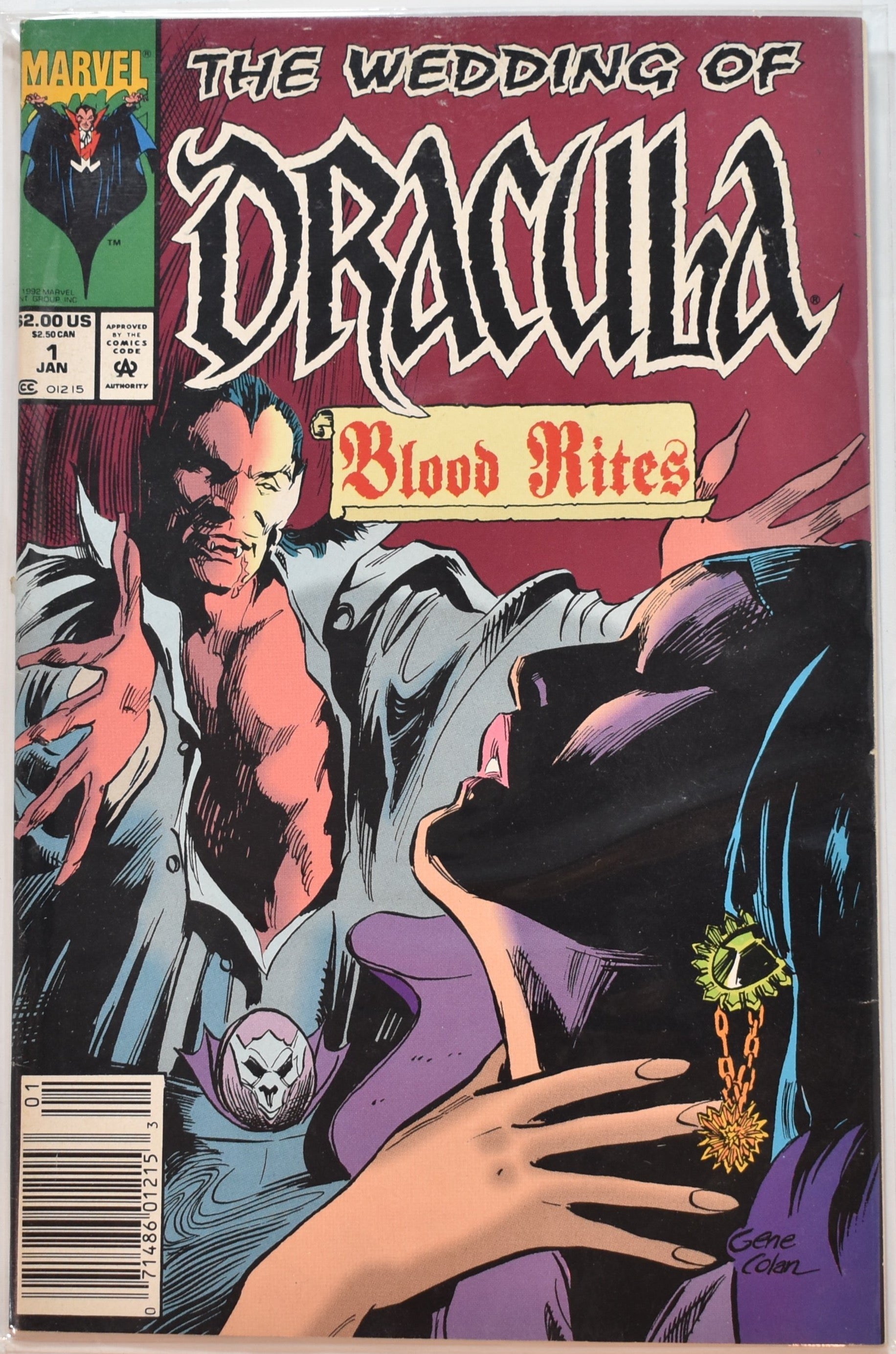 Dracula 1 The Wedding of Dracula Blood Rites Marvel Comic