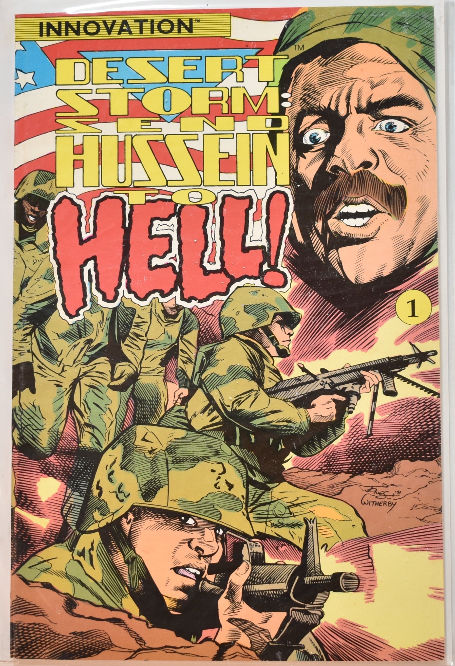 Desert Storm Send Hussein Hell Innovation 1 Comic book