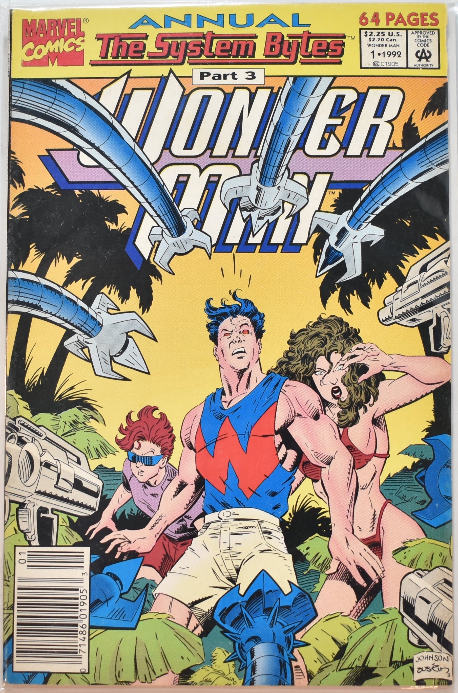 Wonder Man Annual Part 3 Comic book 1 1992 Marvel Comics