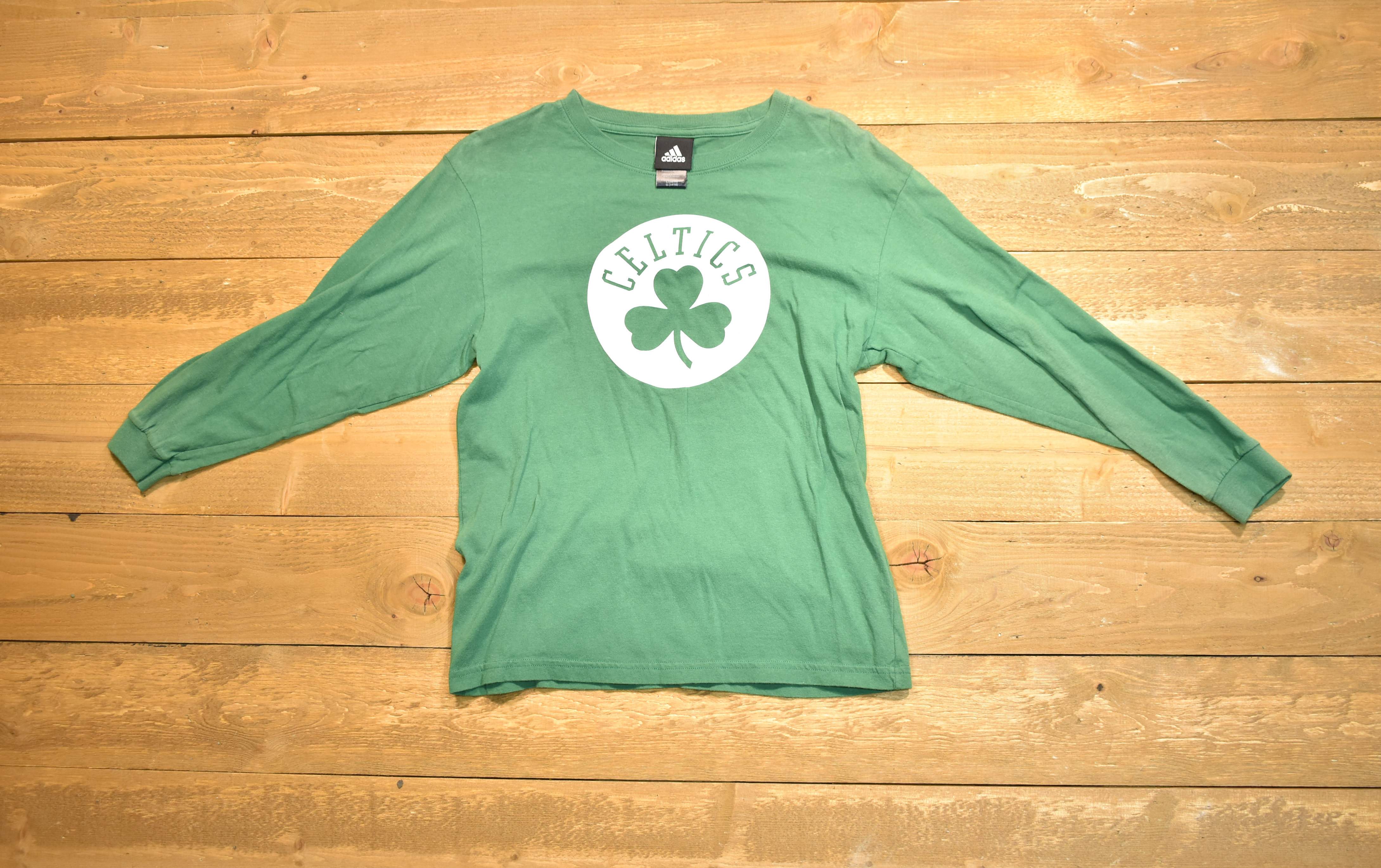 Boston Celtics Adidas large green NBA shirt female basketball